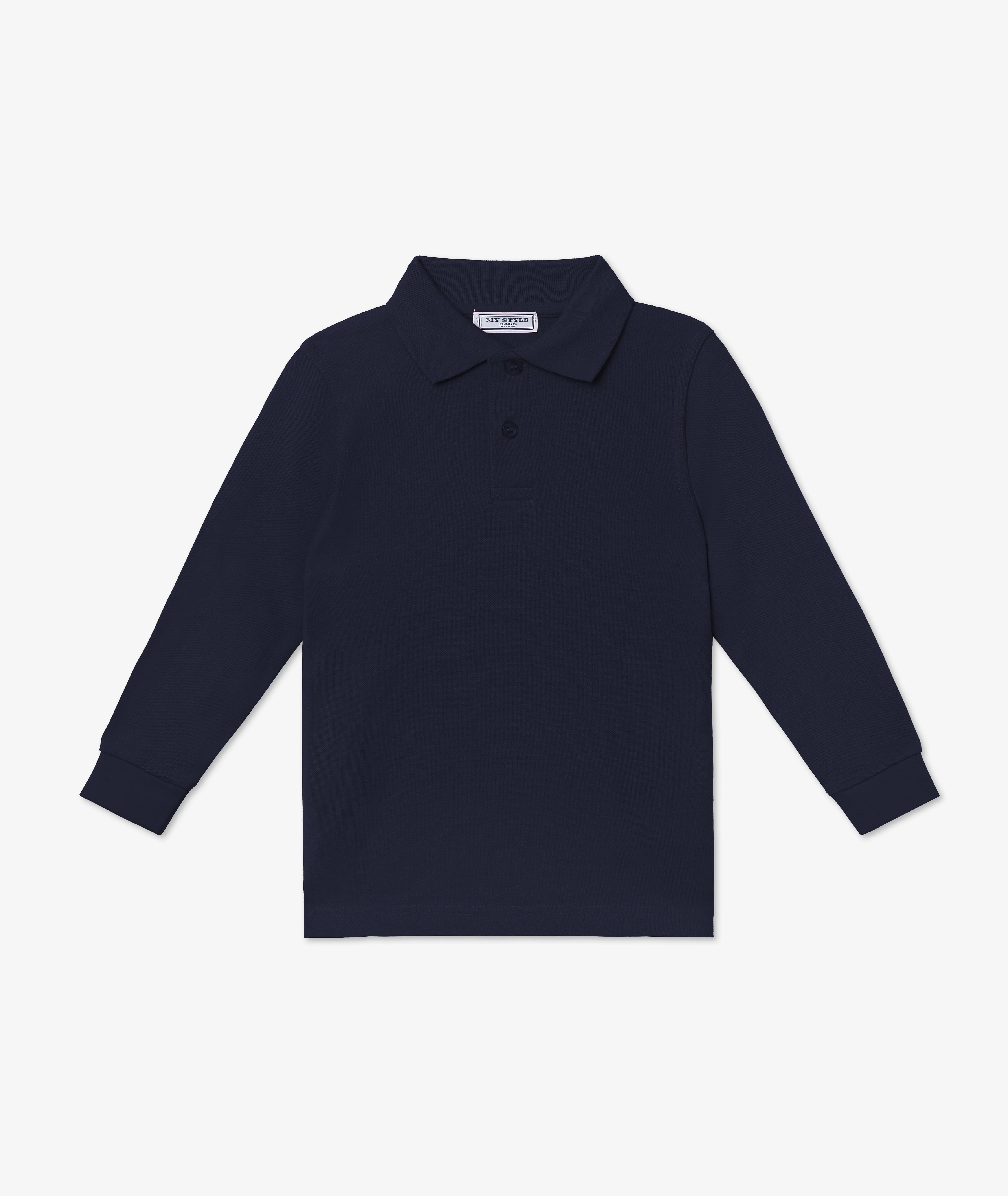 Blue Long-Sleeved Polo for Babies