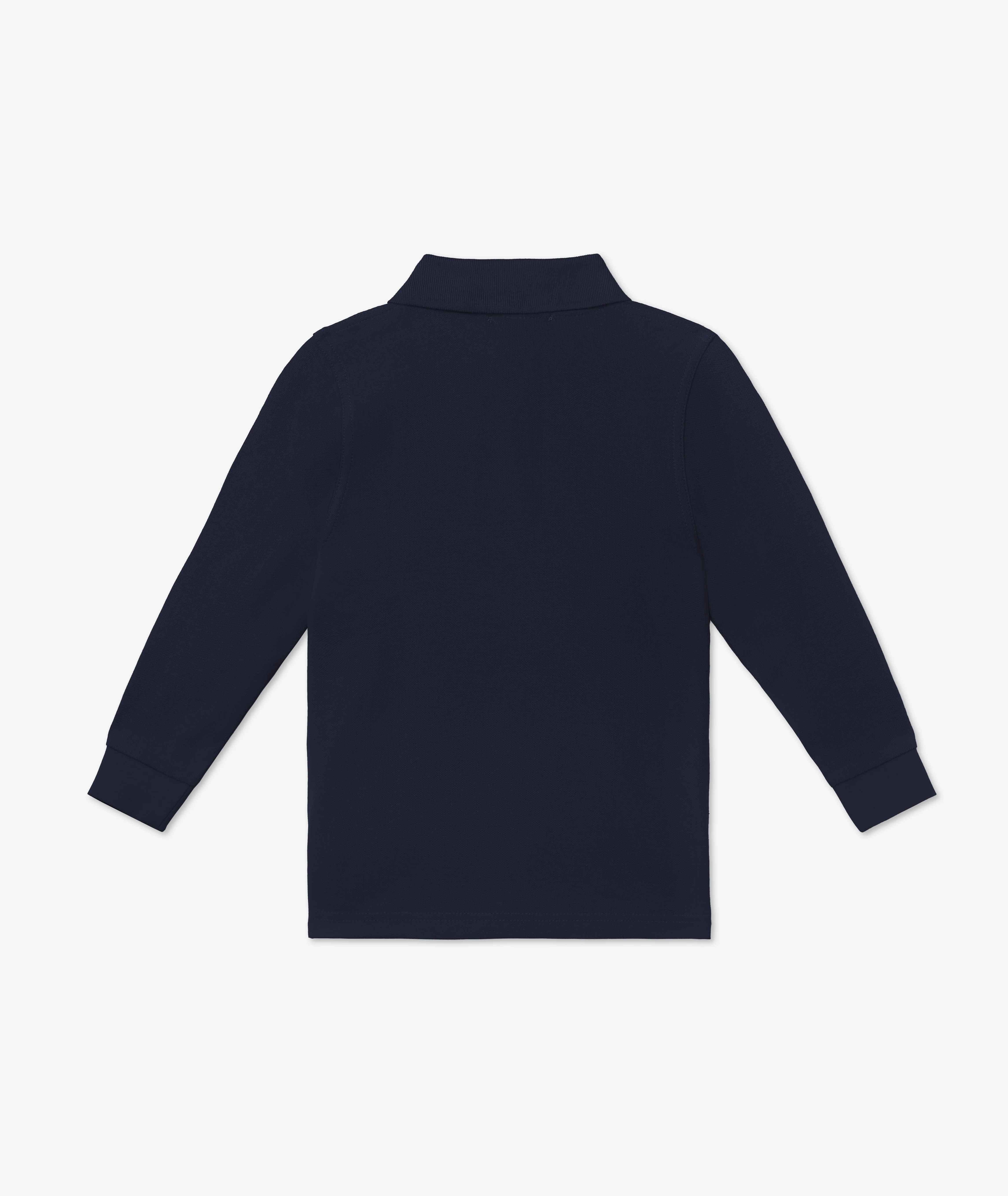 Blue Long-Sleeved Polo for Babies - Image 2
