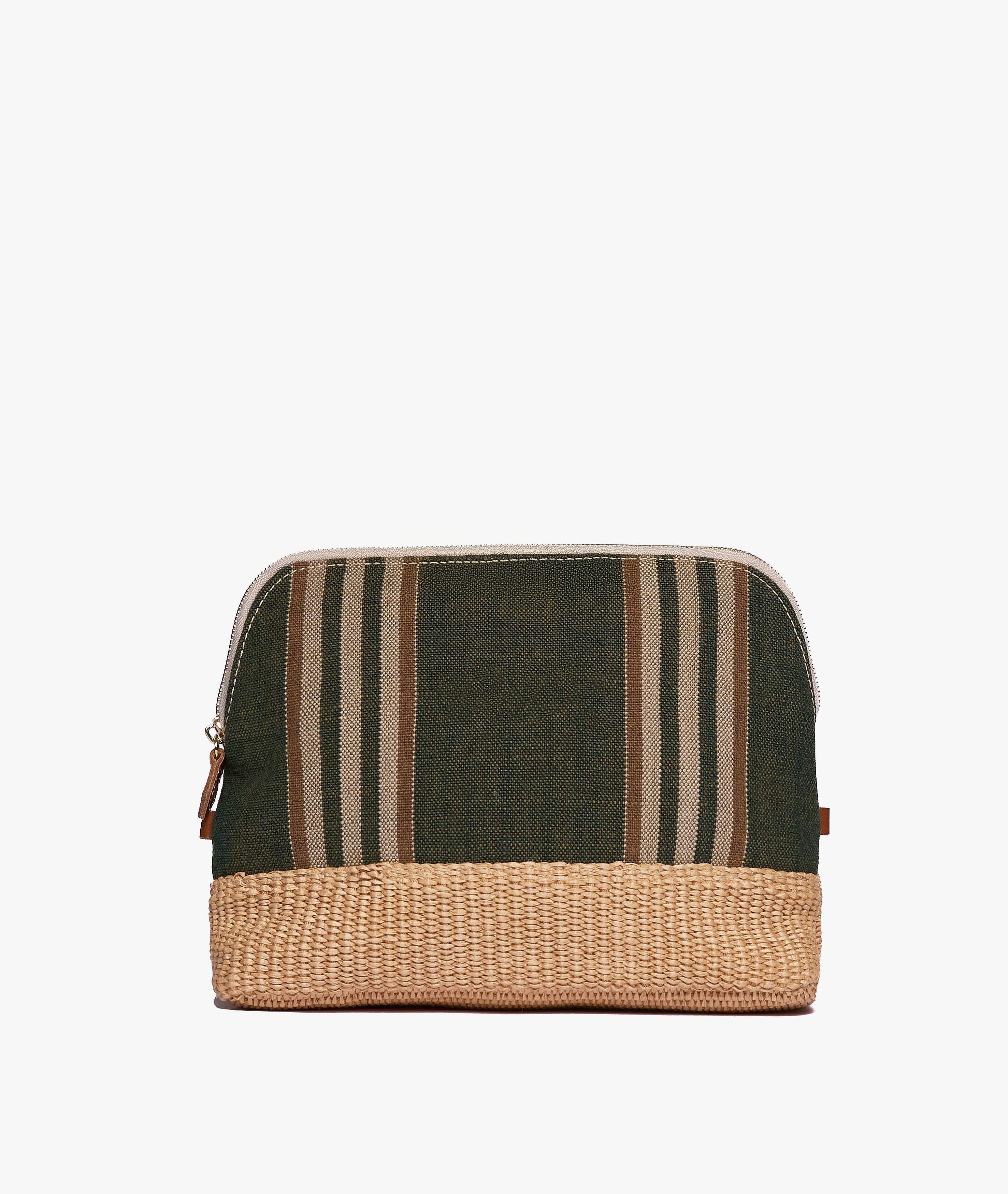 Trousse Large Antibes in Myrtle Green