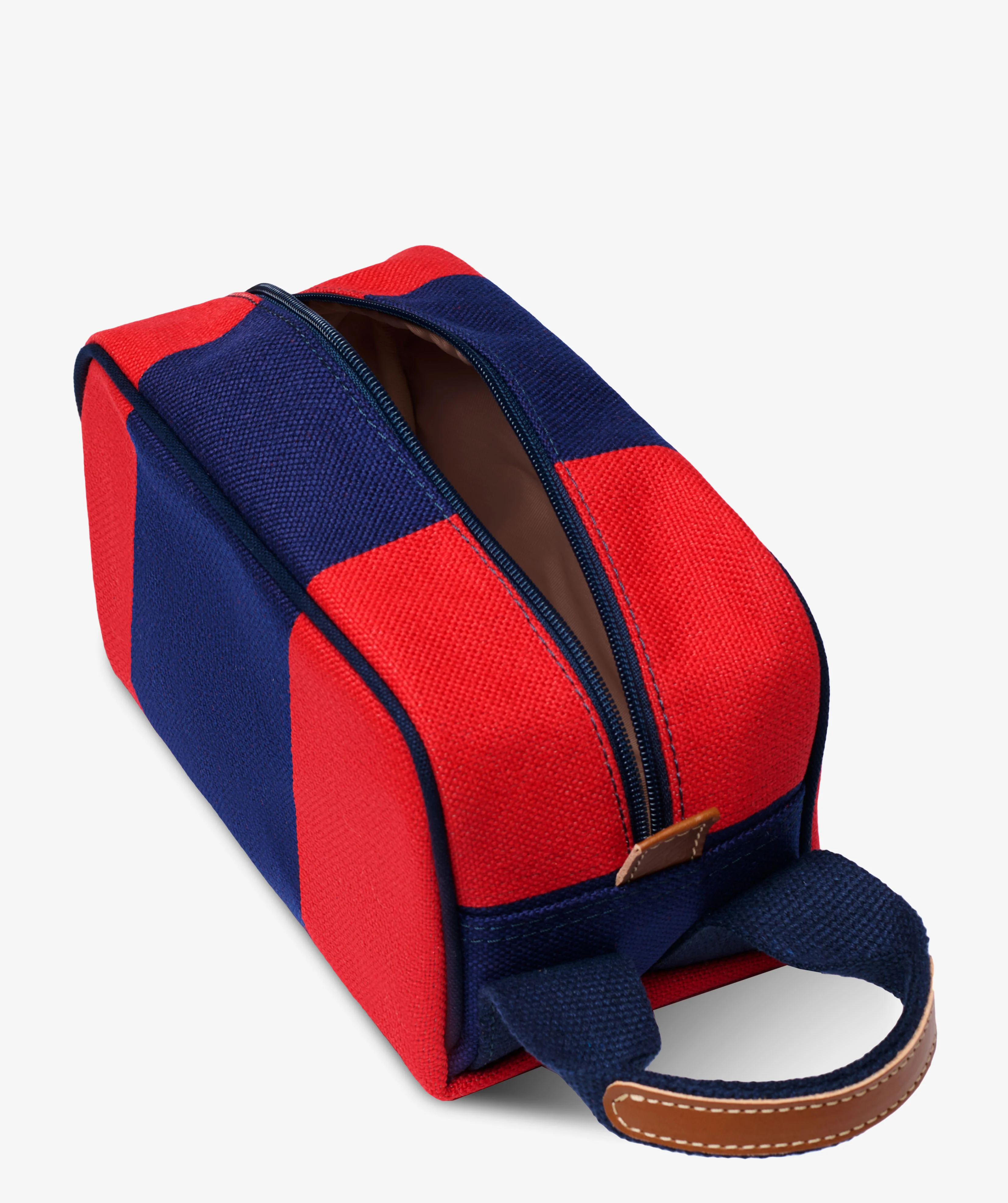 Boston Beauty Case Stripe in Blue/Red - Image 3