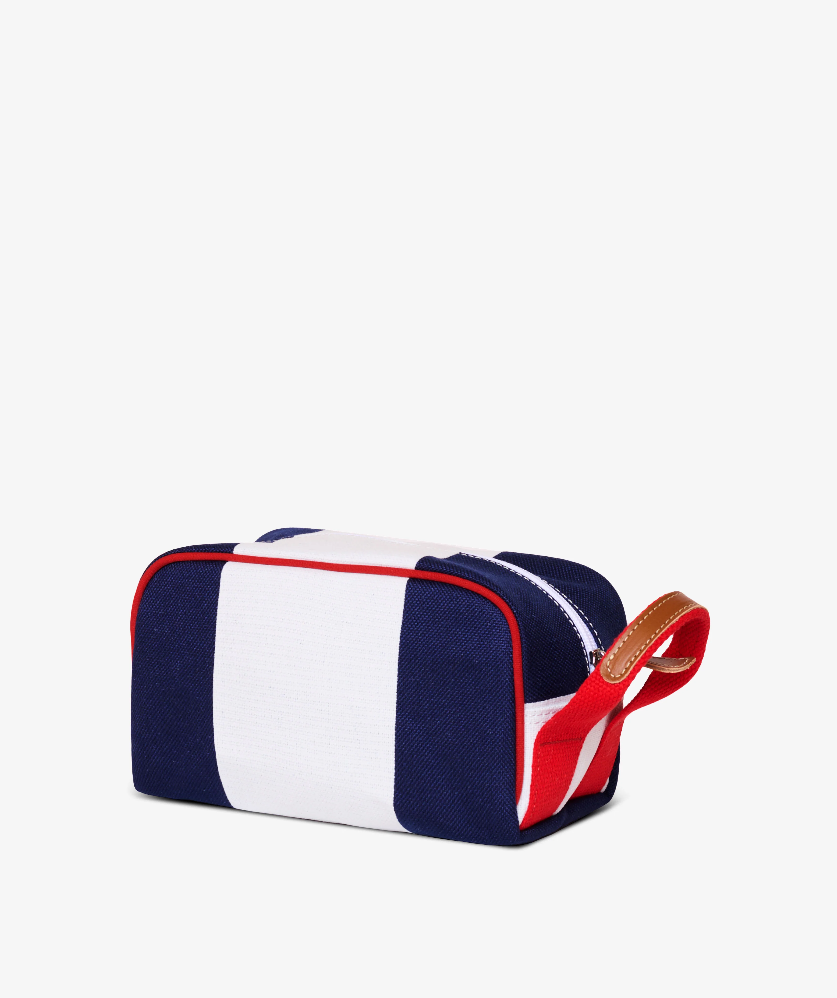 Boston Beauty Case Stripe in White/Blue - Image 2