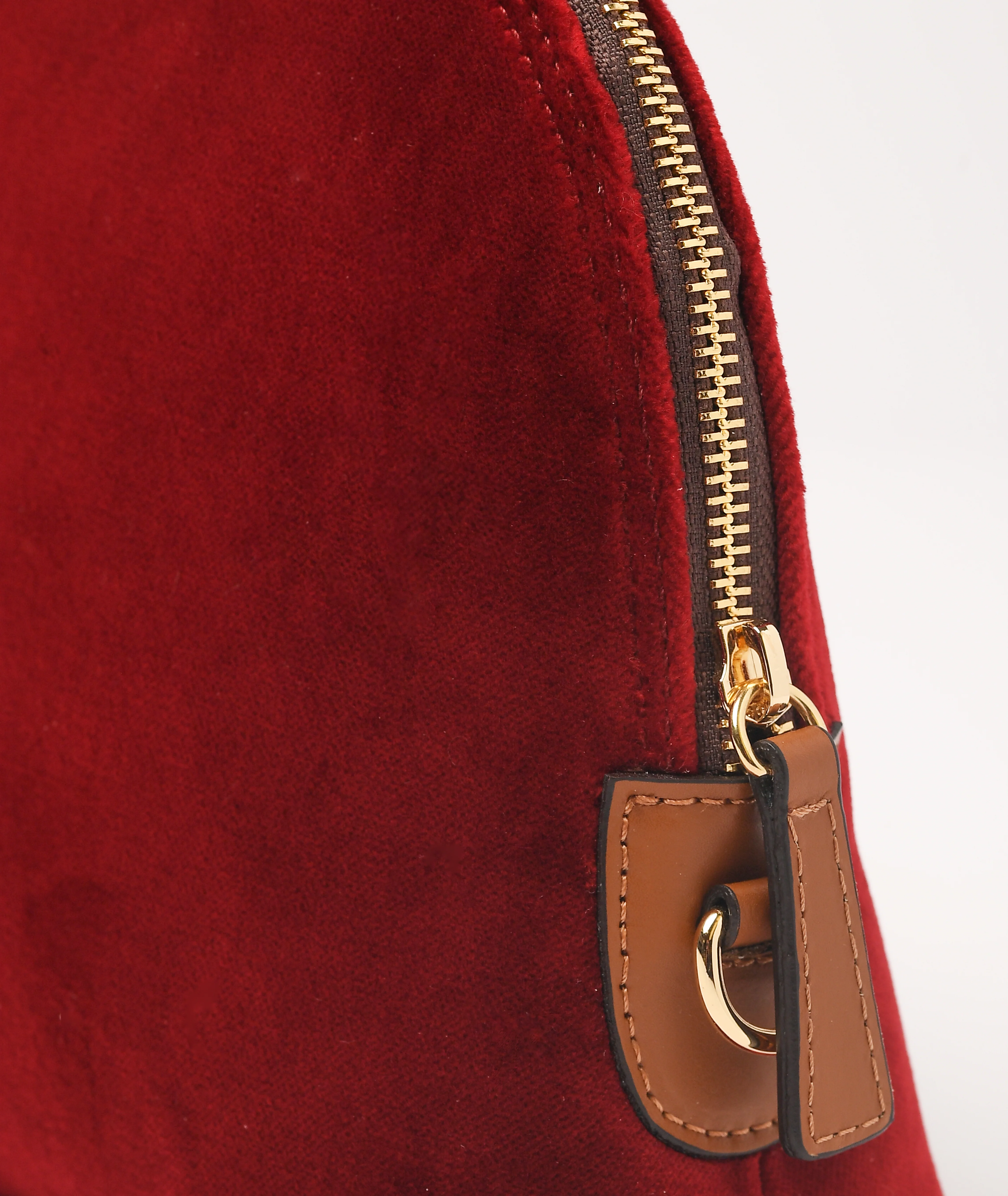 Trousse Large Velvet - Red - Image 3