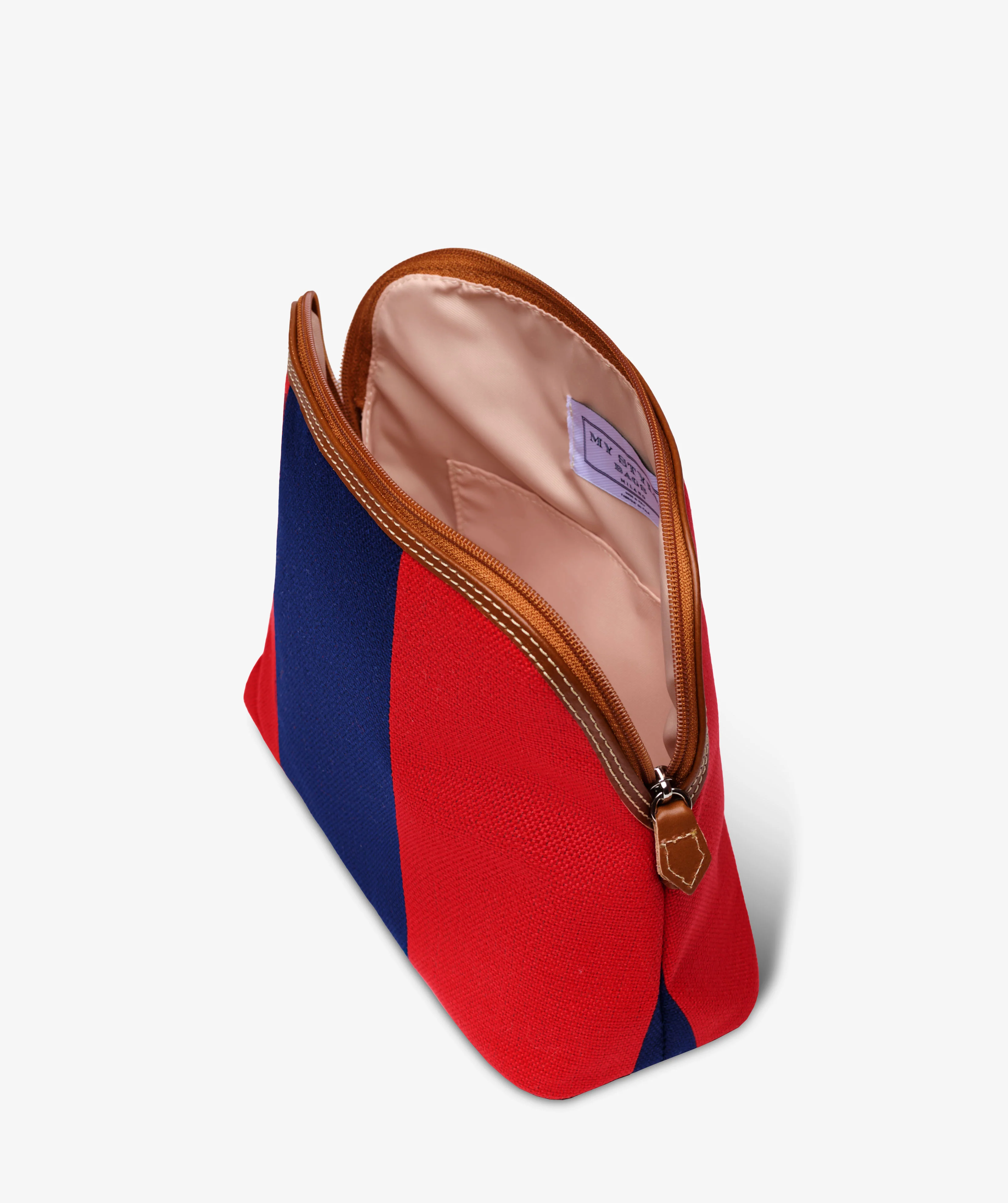 Trousse Large Stripe in Blue/Red - Image 3