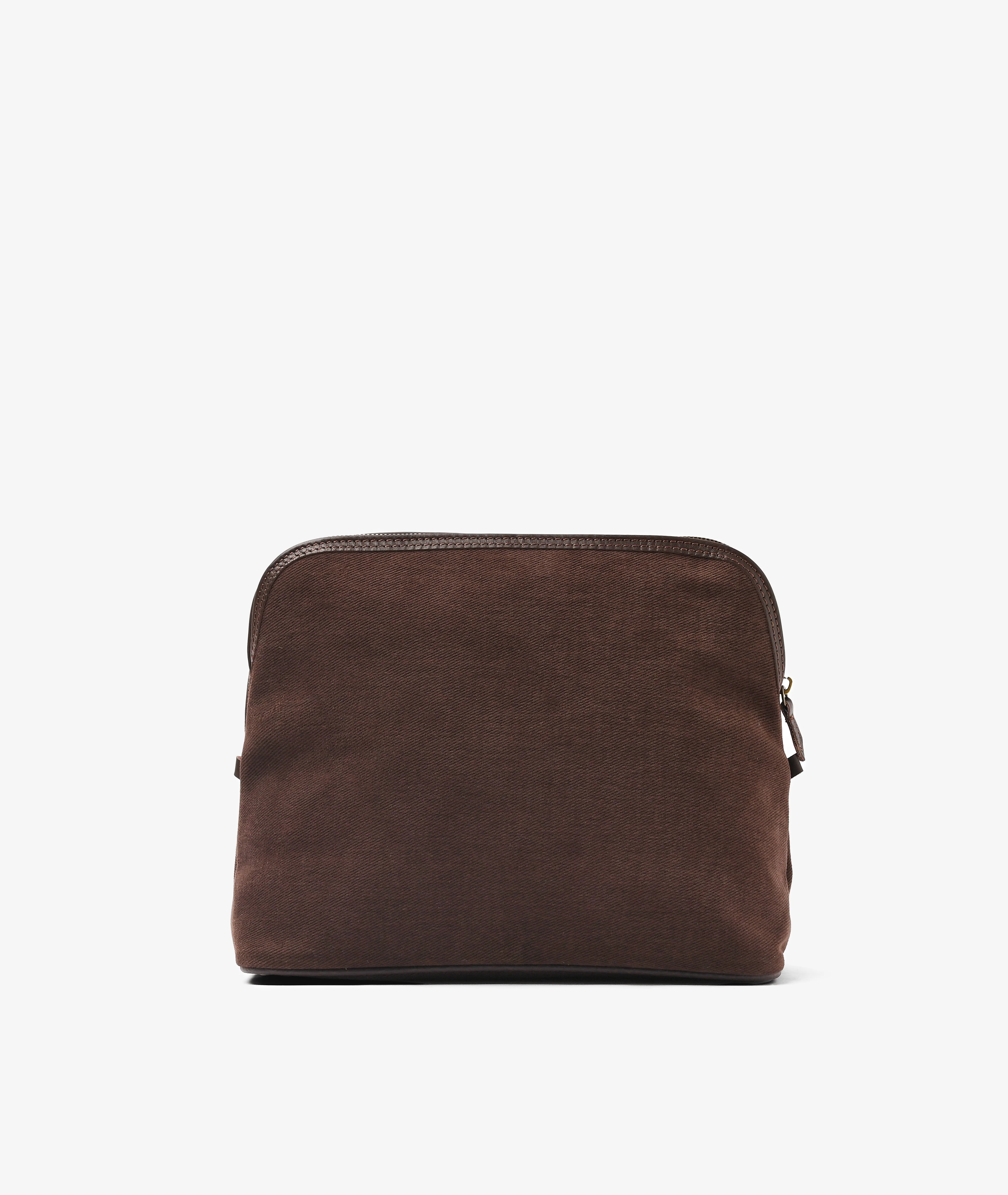 Trousse Peachskin - Large in Chocolate