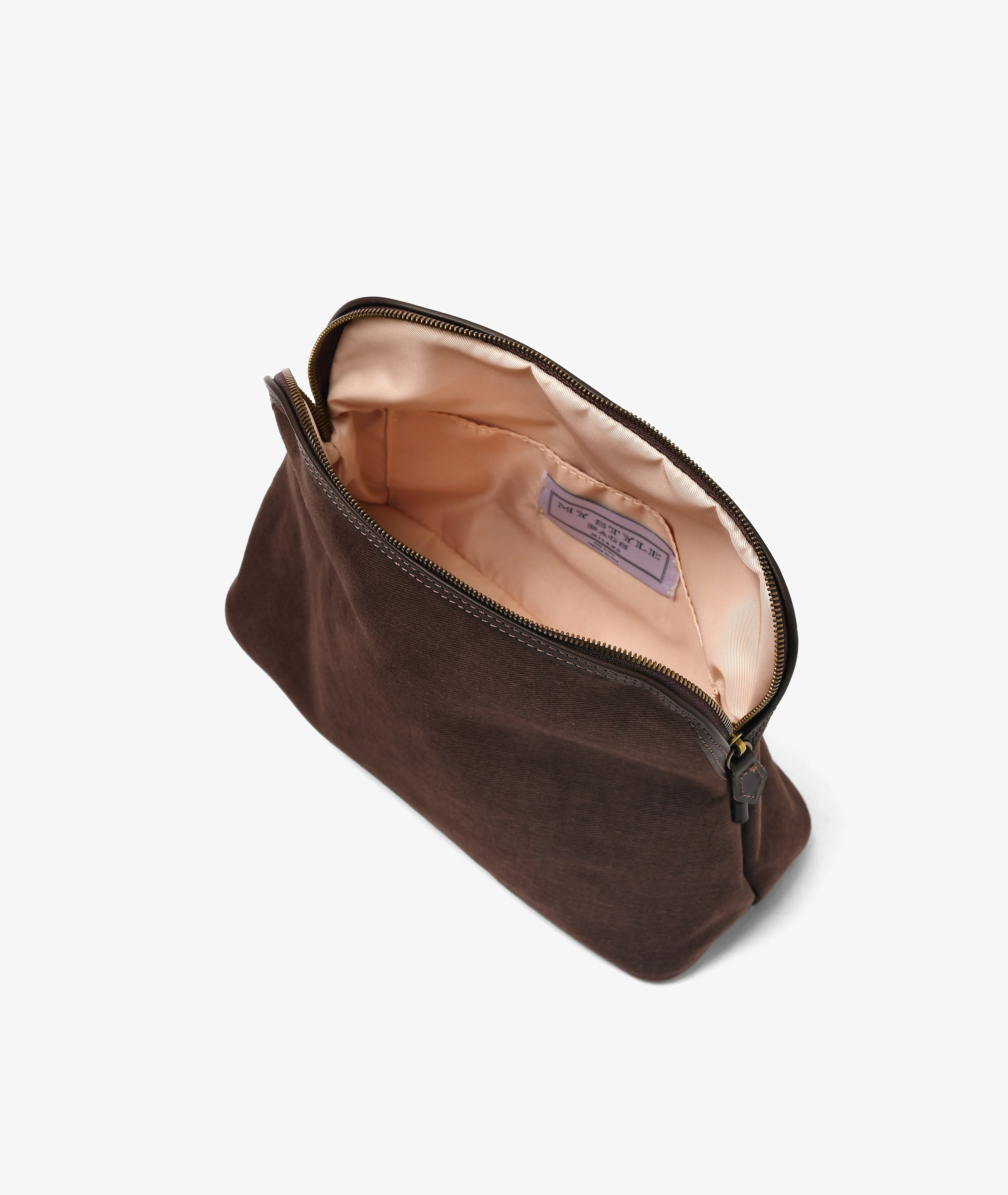 Trousse Peachskin - Large in Chocolate - Image 4