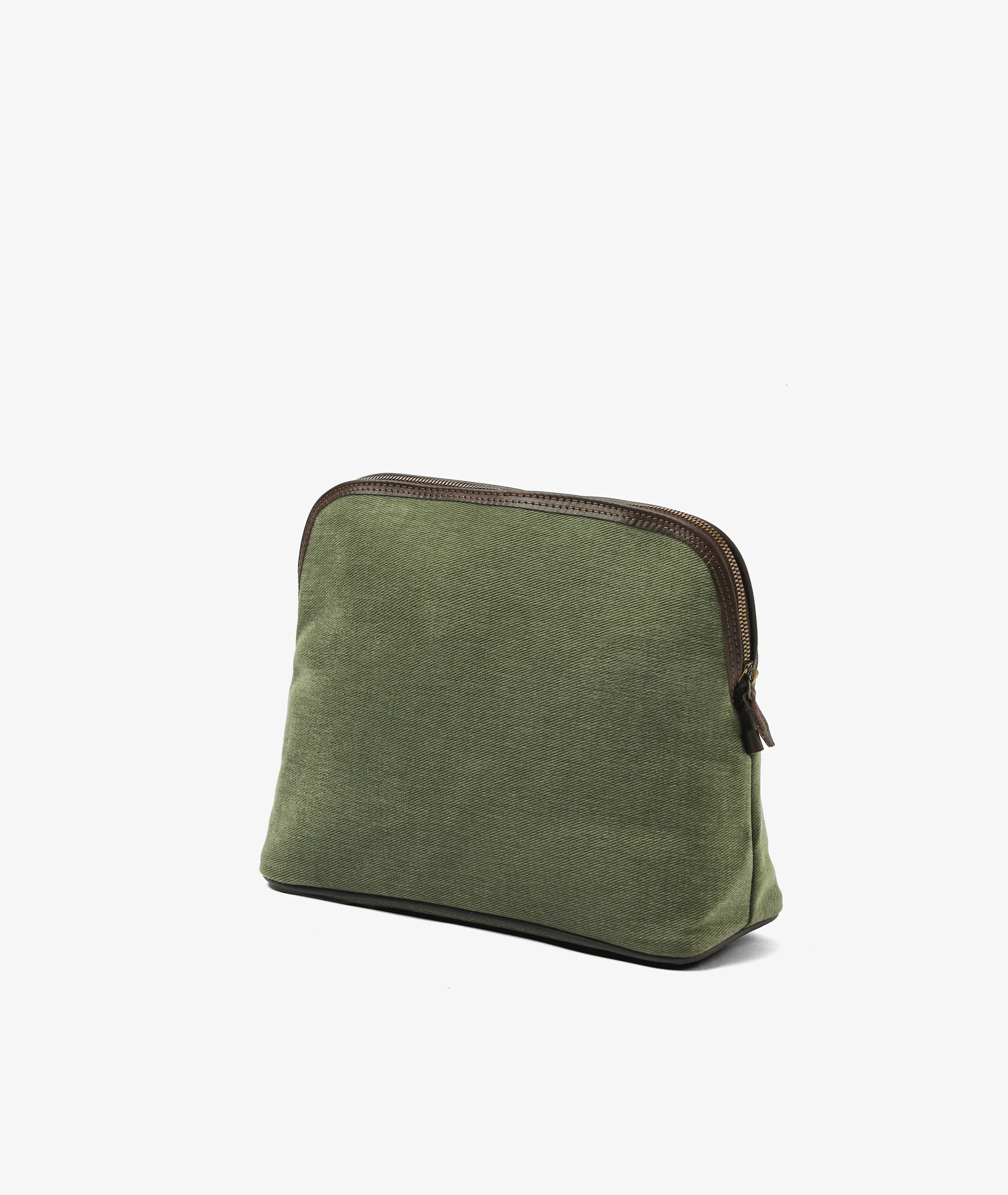 Trousse Peachskin - Large in Green - Image 2
