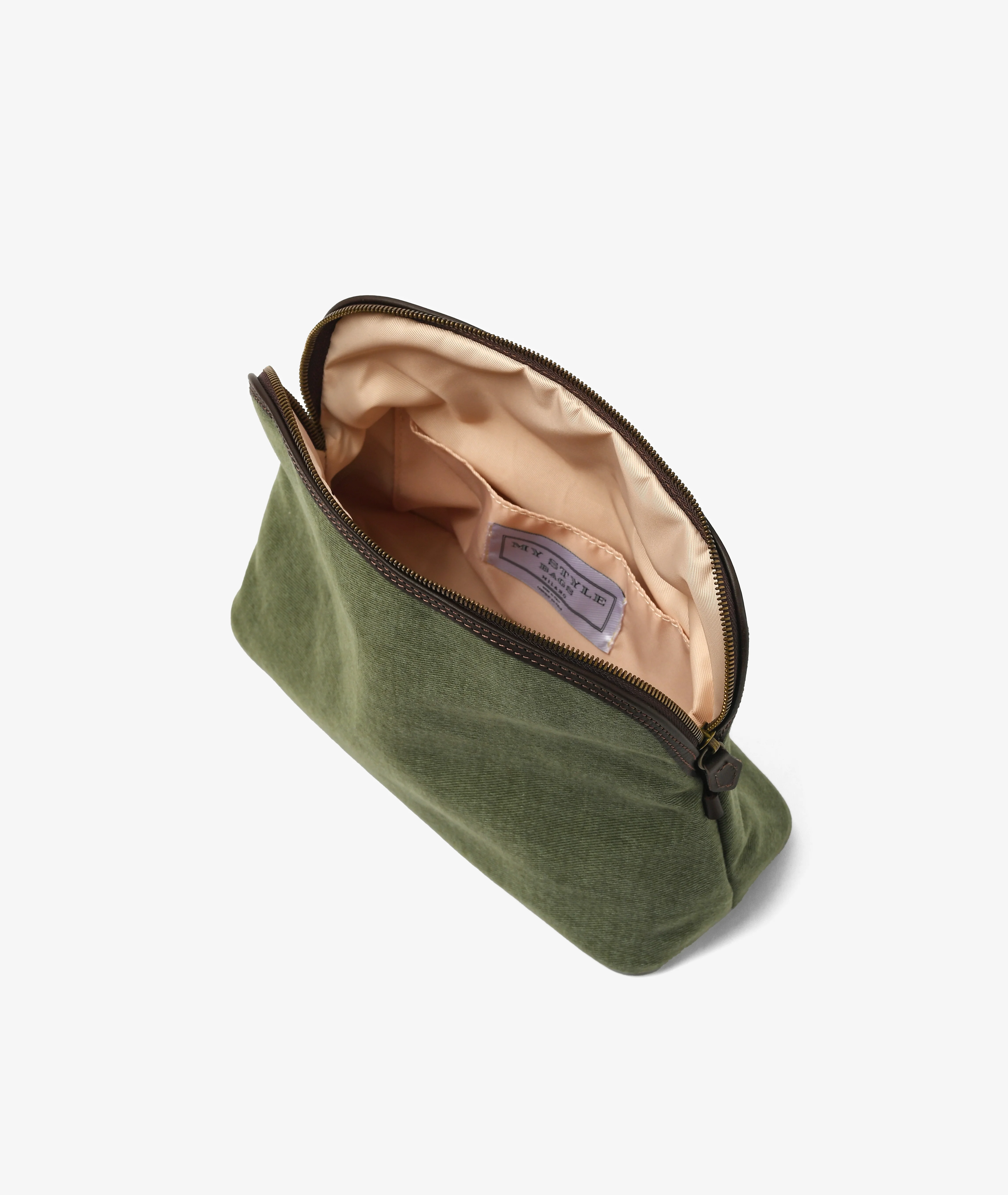 Trousse Peachskin - Large in Green - Image 4
