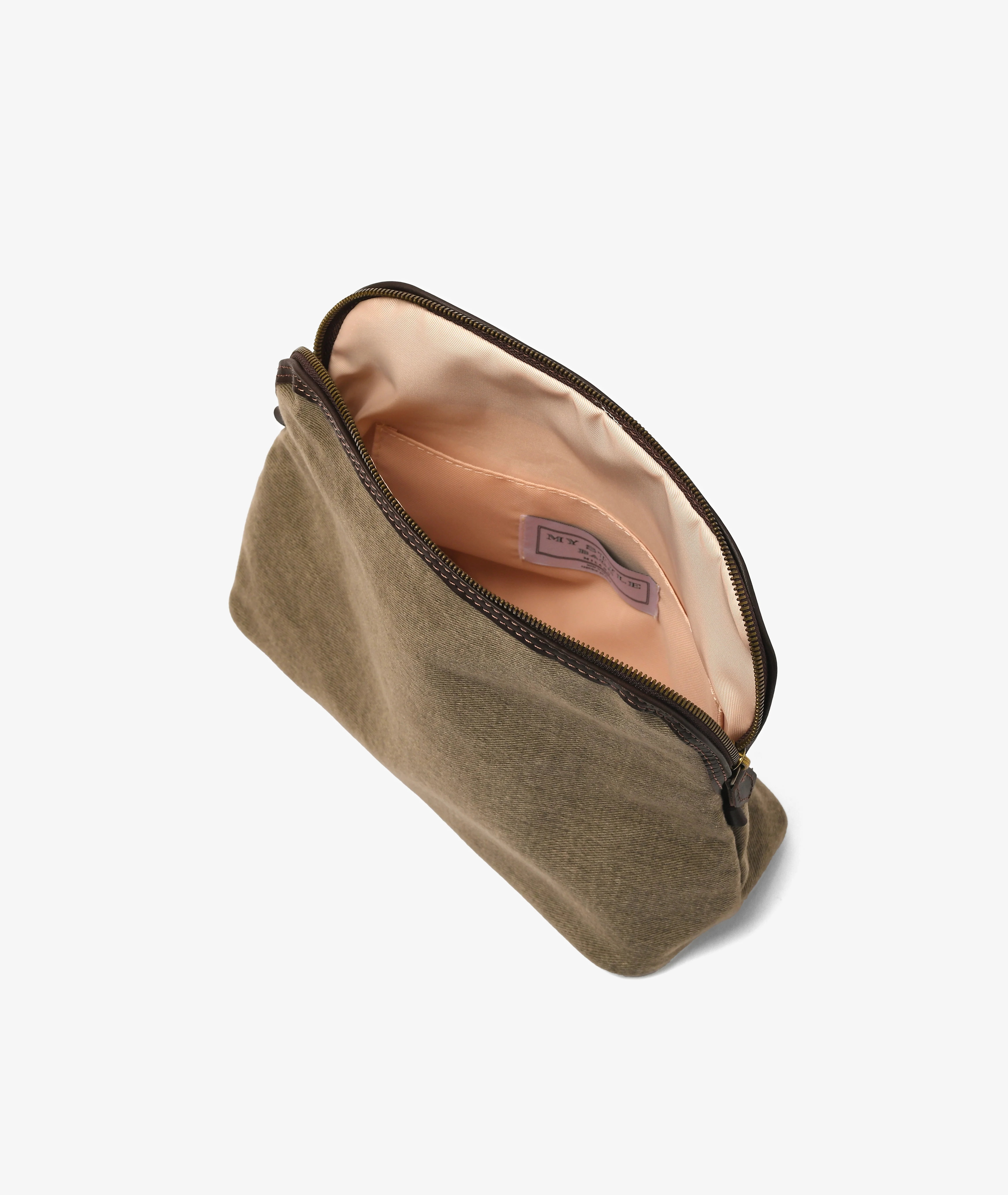 Trousse Peachskin - Large in Olive - Image 4