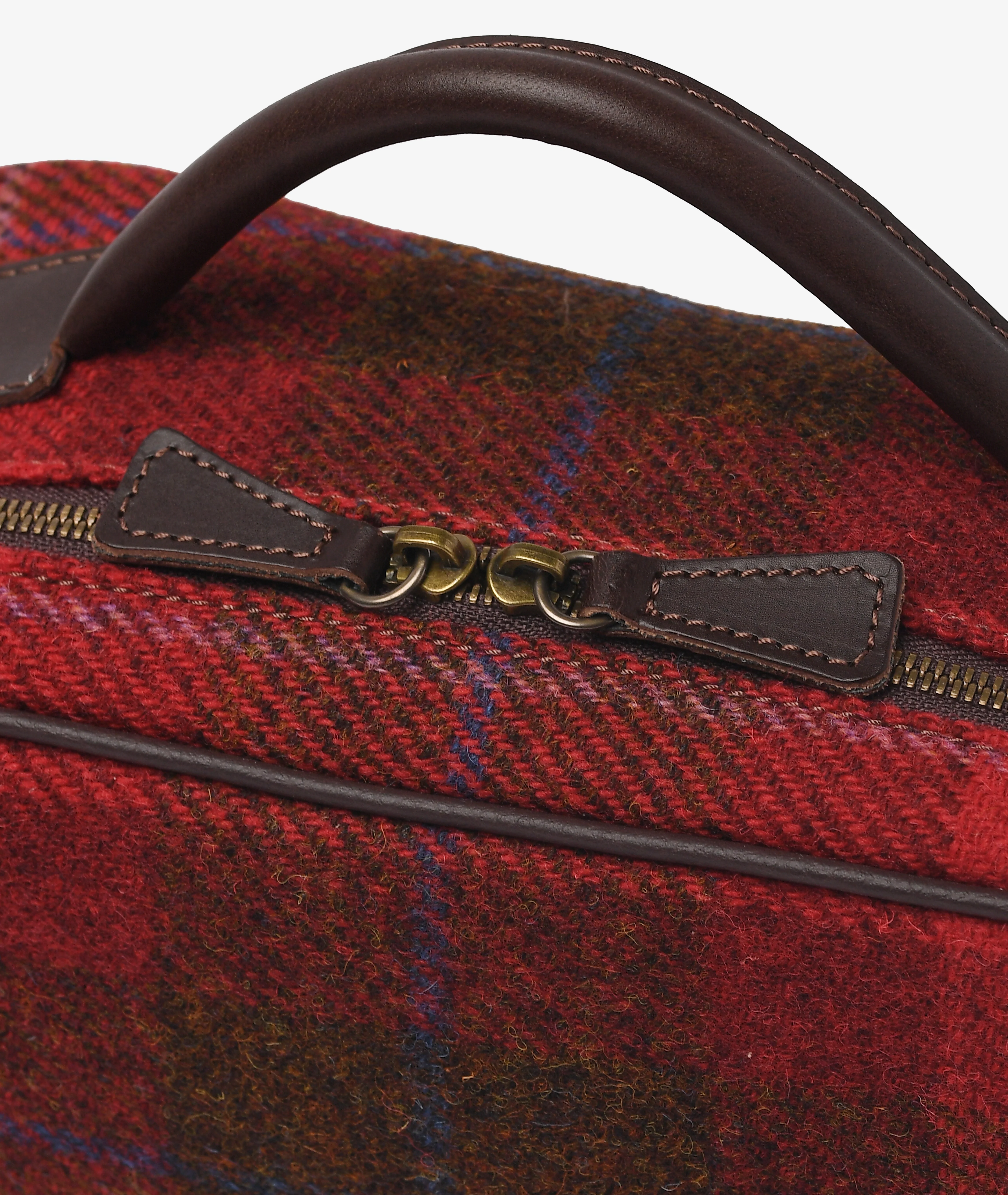 Beauty Case Harris Tweed - Red - Image 3