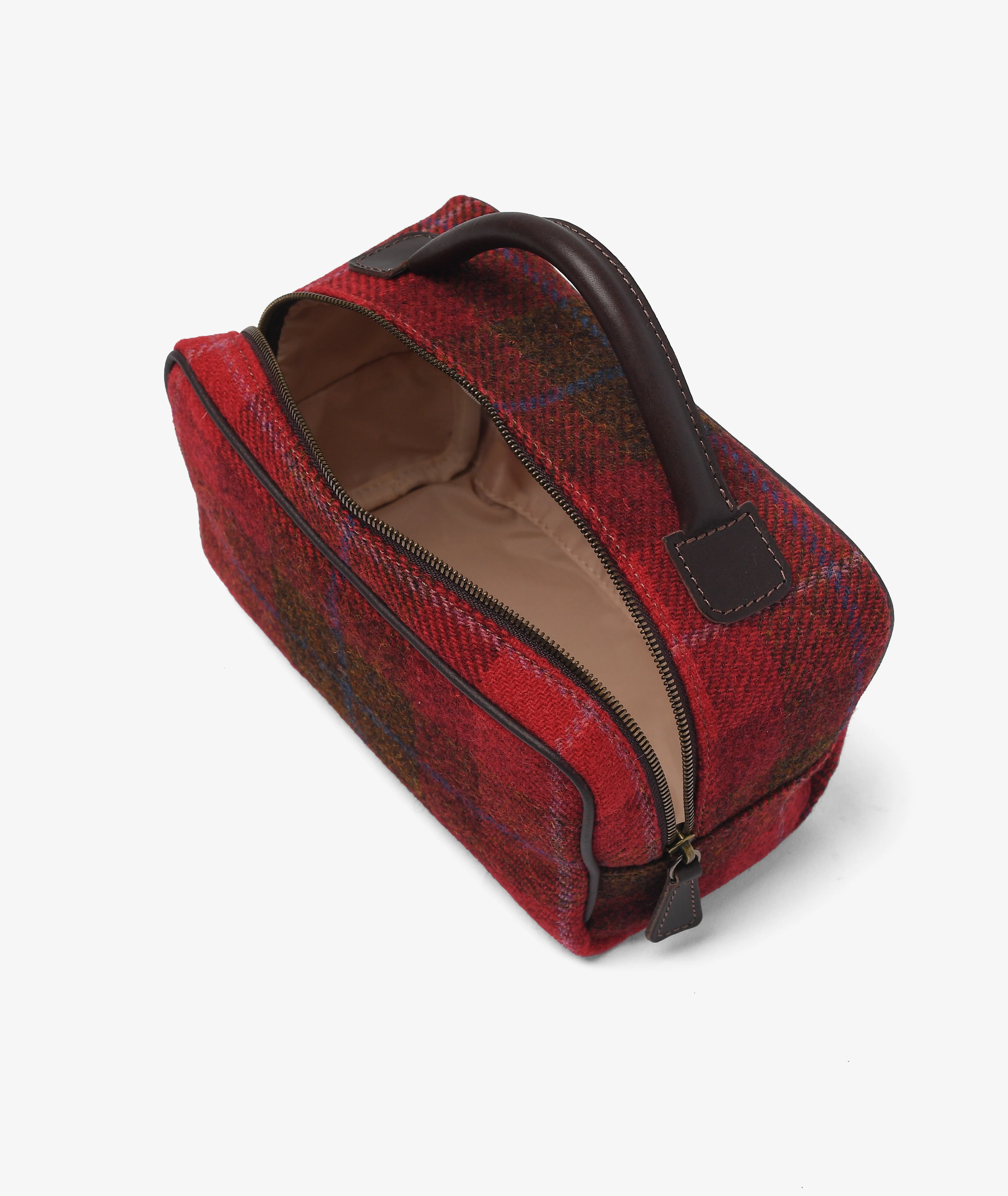 Beauty Case Harris Tweed - Red - Image 4