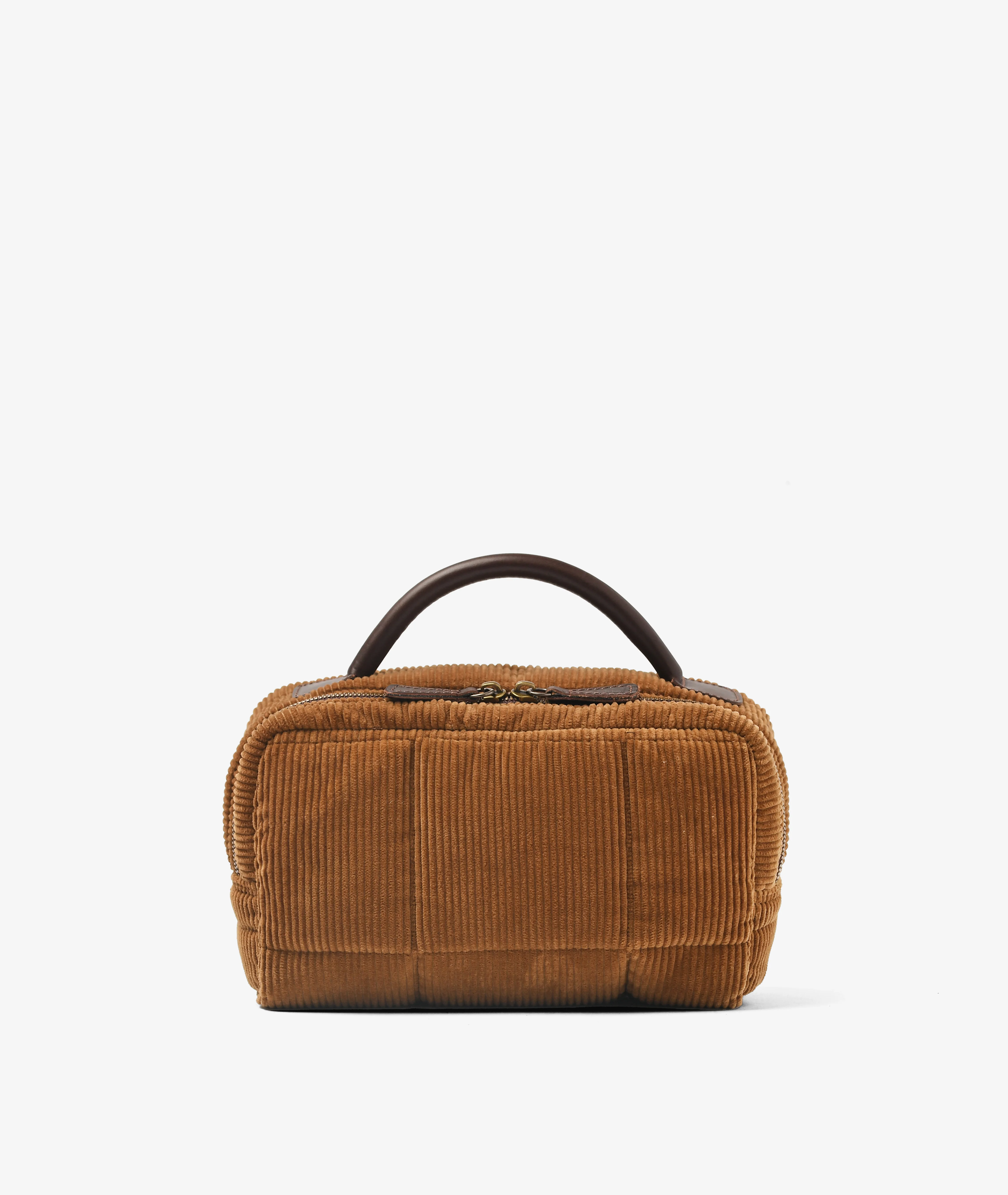 Beauty Case Velour - Camel