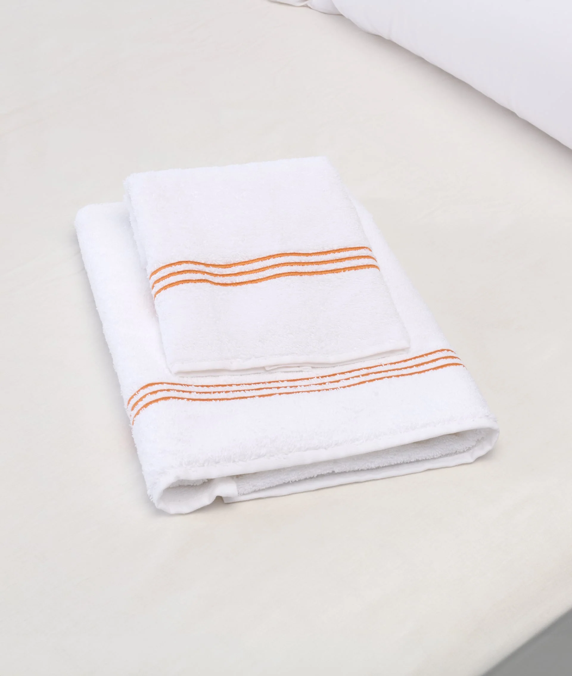 Couple Bath Towels Taviano Orange - Image 2