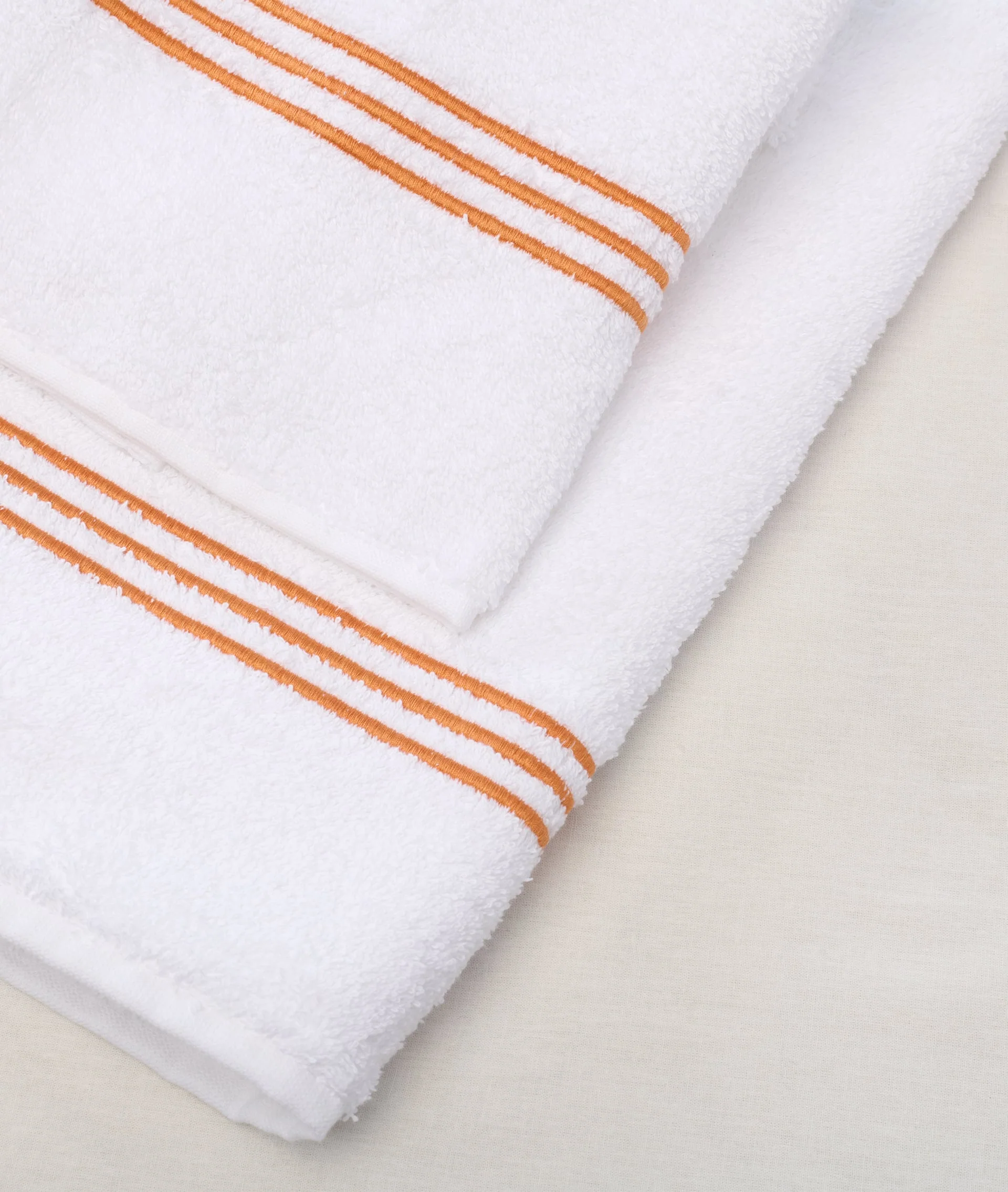 Couple Bath Towels Taviano Orange - Image 3