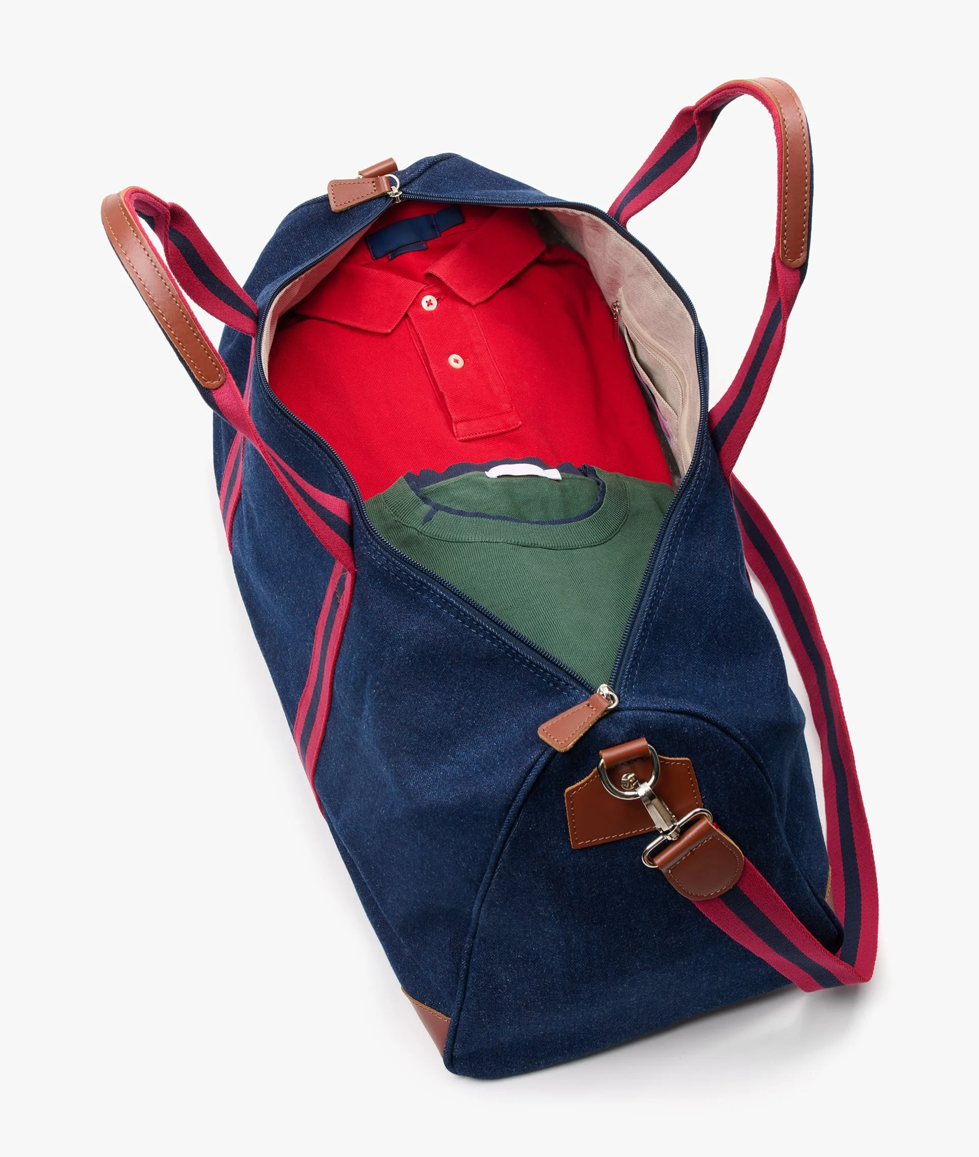 Boston Duffel Bag - Large in Denim - Image 4