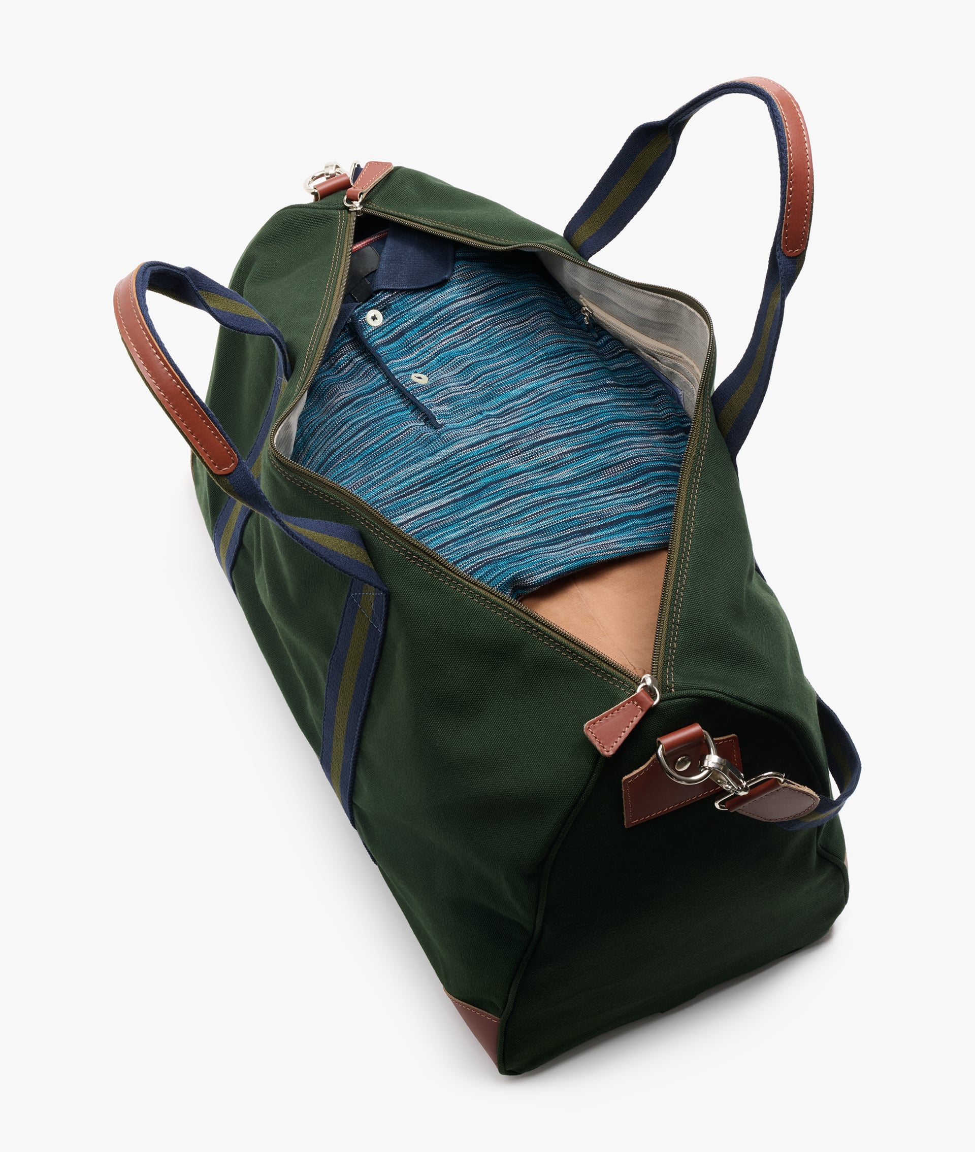 Boston Duffel Bag - Large in Dark Green - Image 4