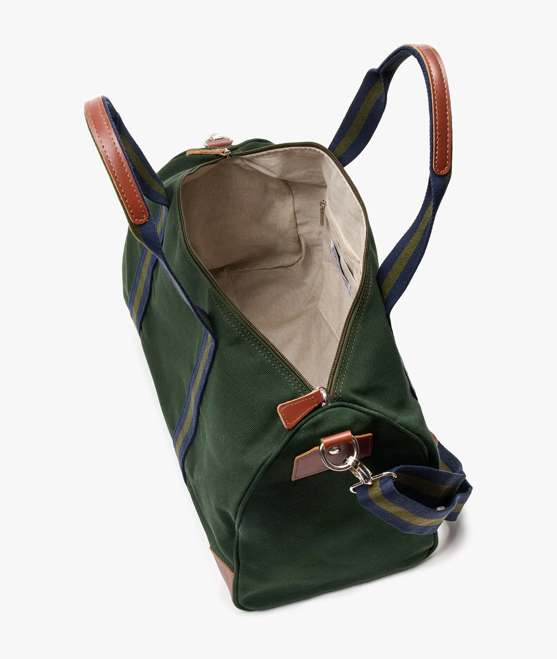Boston Duffel Bag – Small in Dark Green - Image 4