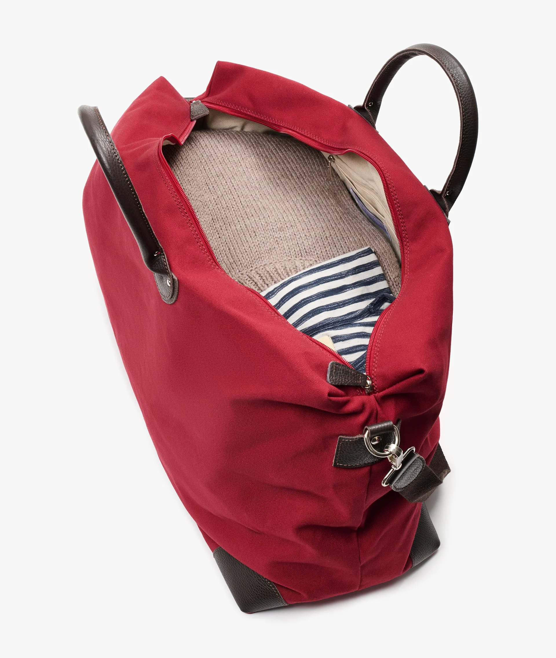 Harvard Duffel Bag - Large in Burgundy - Image 4