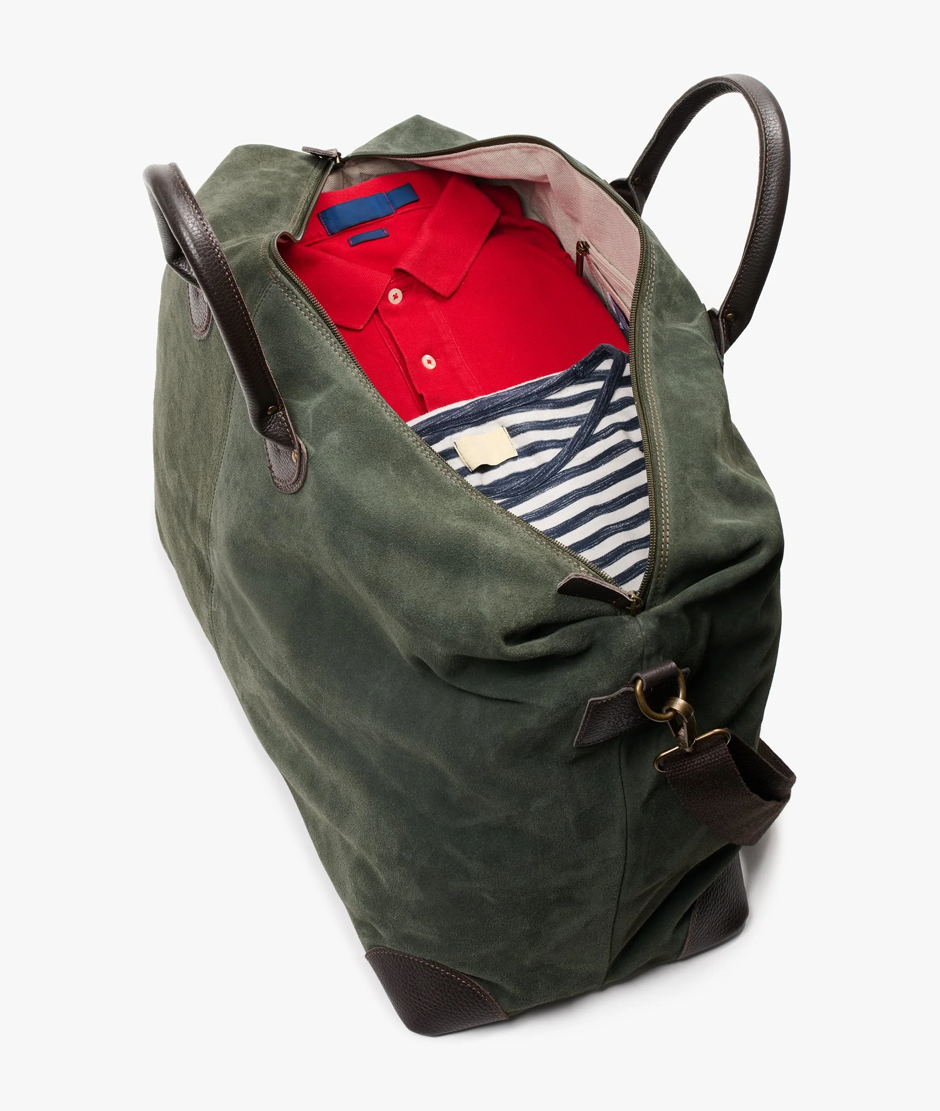 Harvard Duffel Bag Deluxe – Large in Dark Green - Image 4