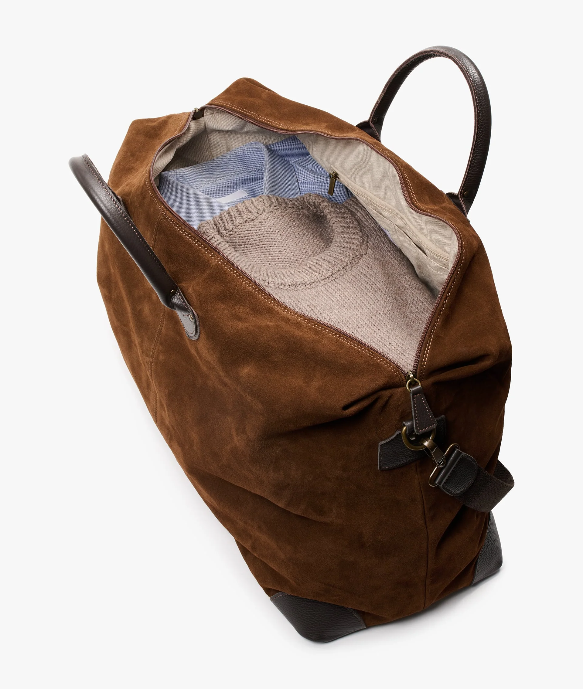 Harvard Duffel Bag Deluxe – Large in Tobacco - Image 4