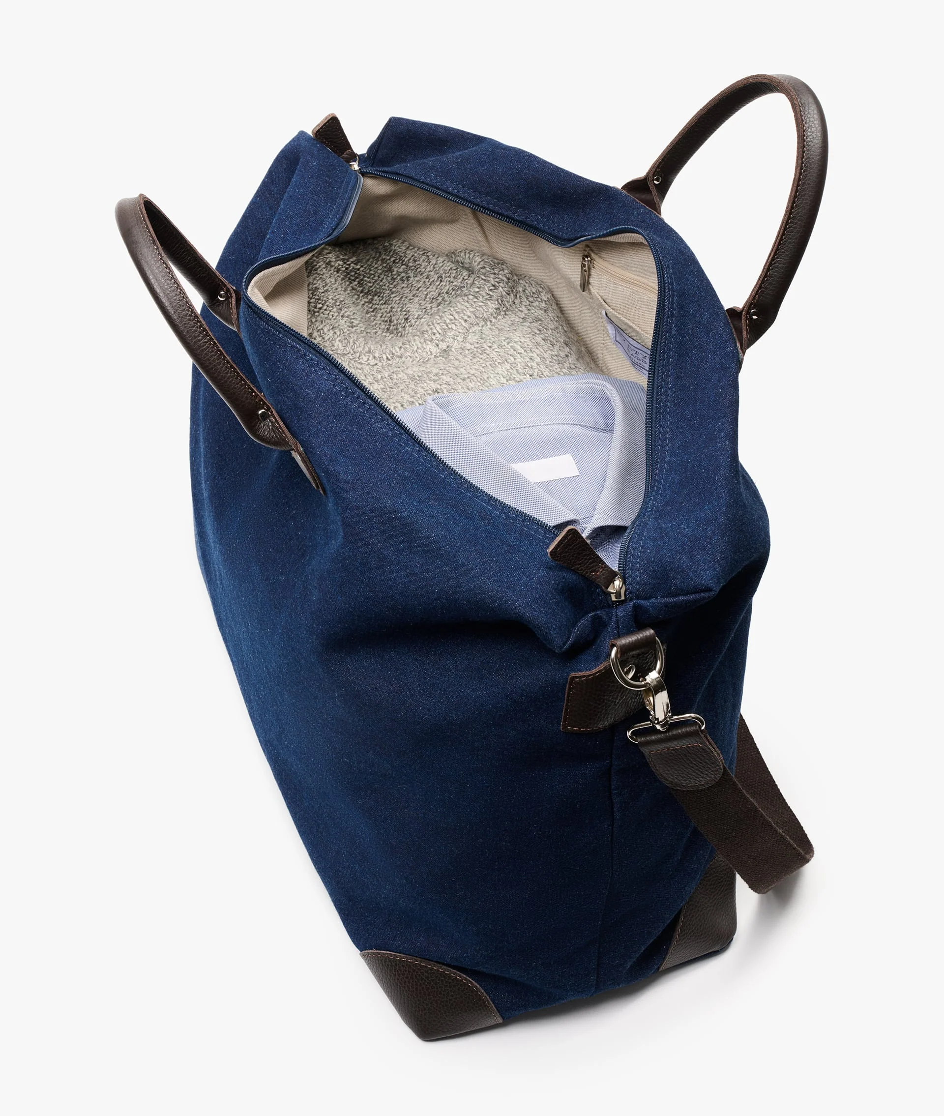 Harvard Duffel Bag - Large in Denim - Image 4