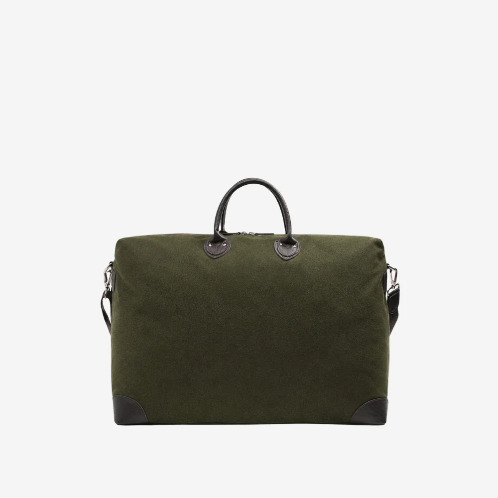 Harvard Duffel Bag Large in Loden Green Wool