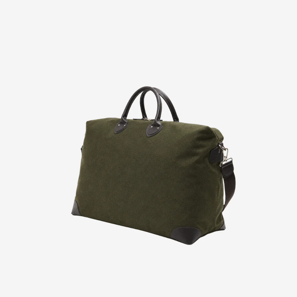 Harvard Duffel Bag Large in Loden Green Wool - Image 2