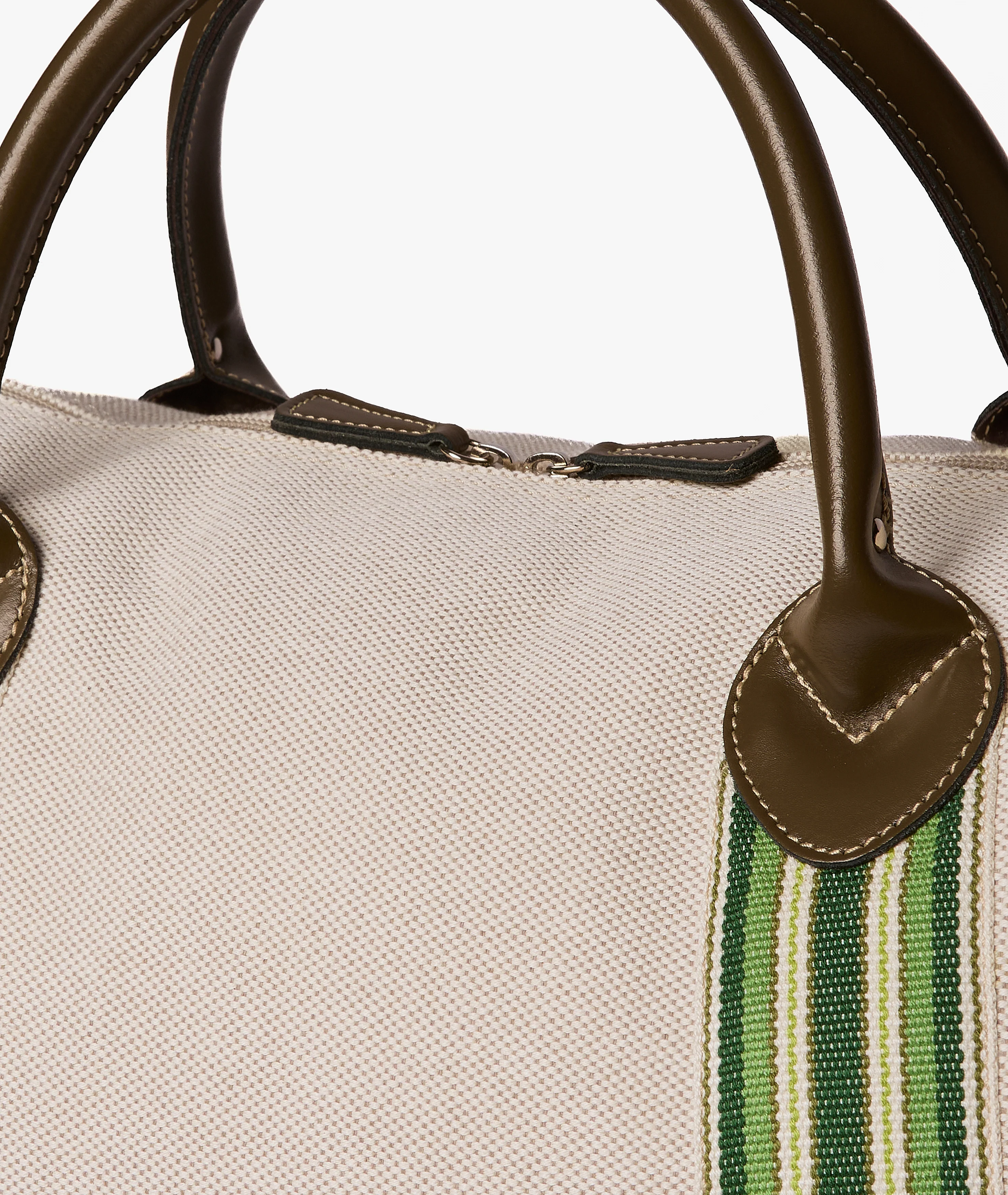Harvard Duffel Bag Macari in Panamone and Green - Image 4