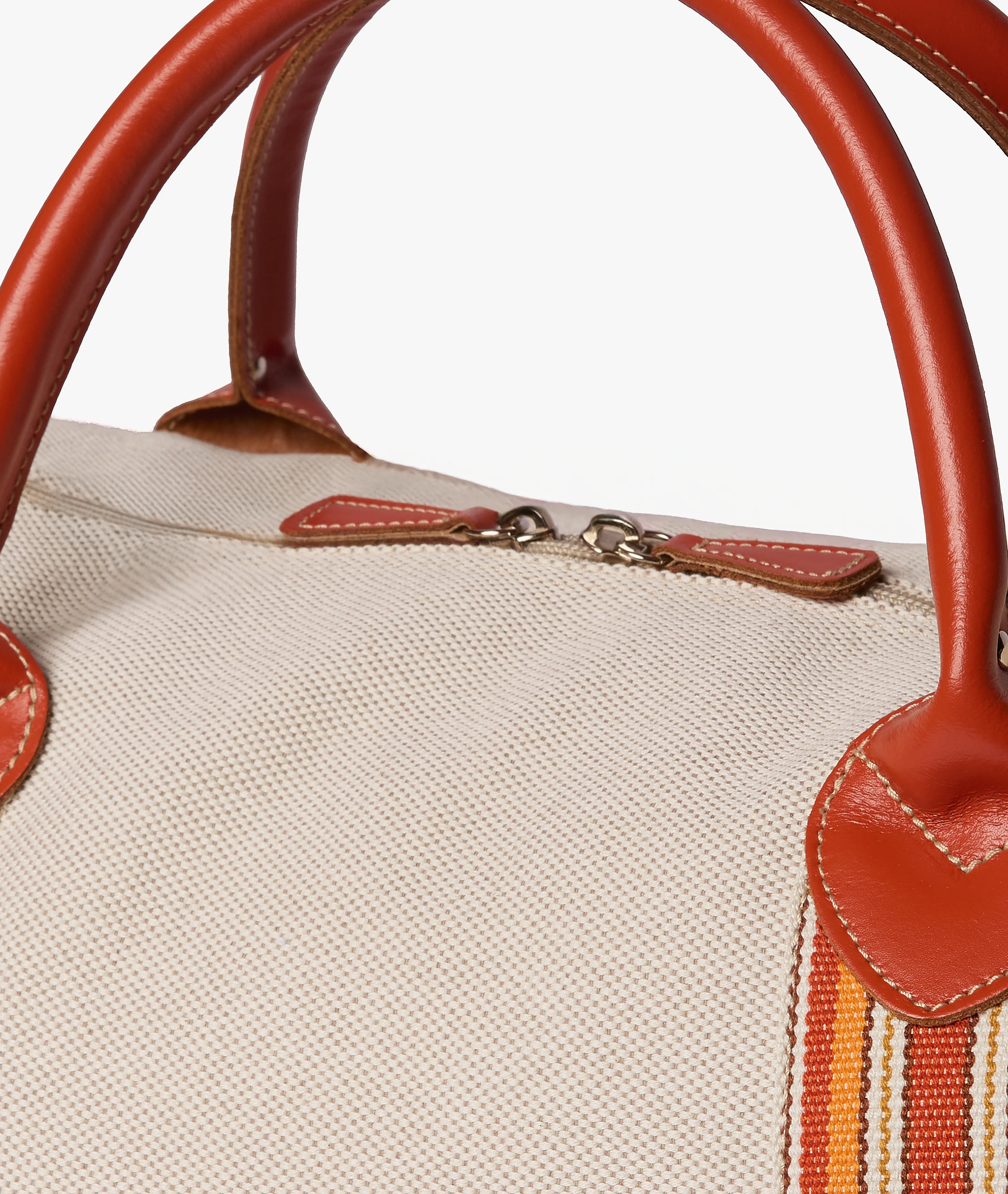 Harvard Duffel Bag Macari in Panamone and Orange - Image 4