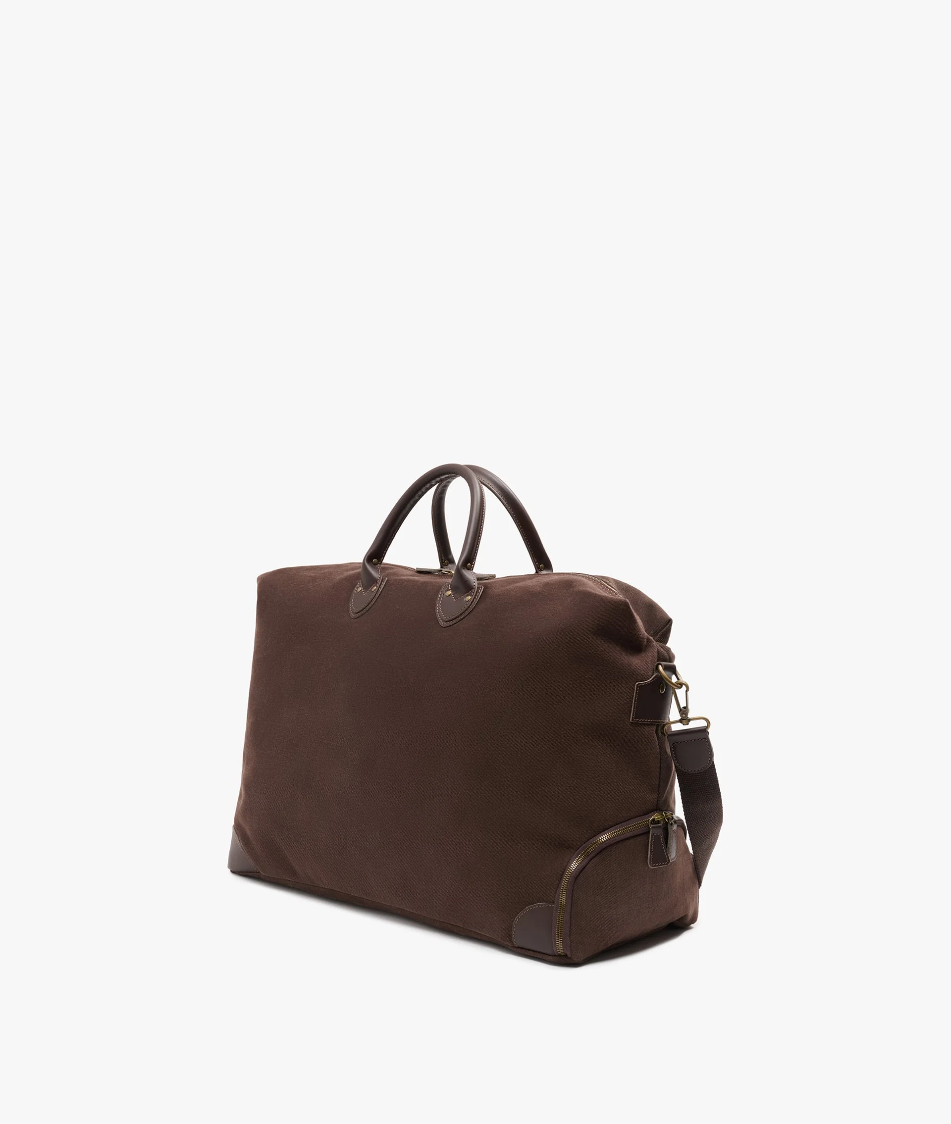 Harvard Duffel Bag Peachskin – Large in Chocolate - Image 2