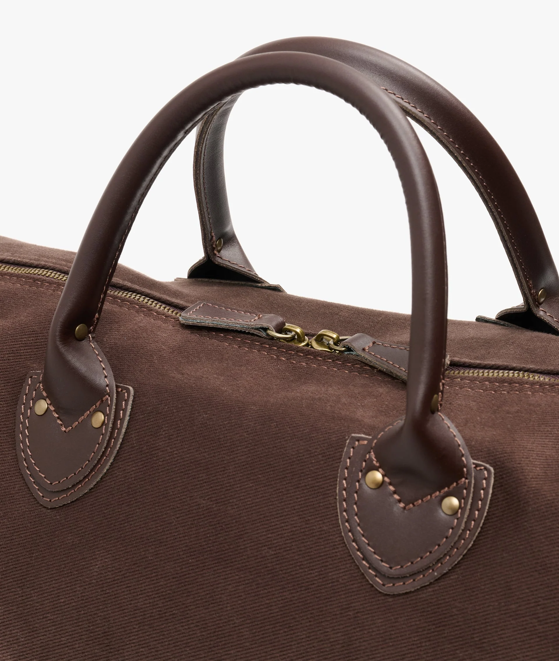 Harvard Duffel Bag Peachskin – Large in Chocolate - Image 3