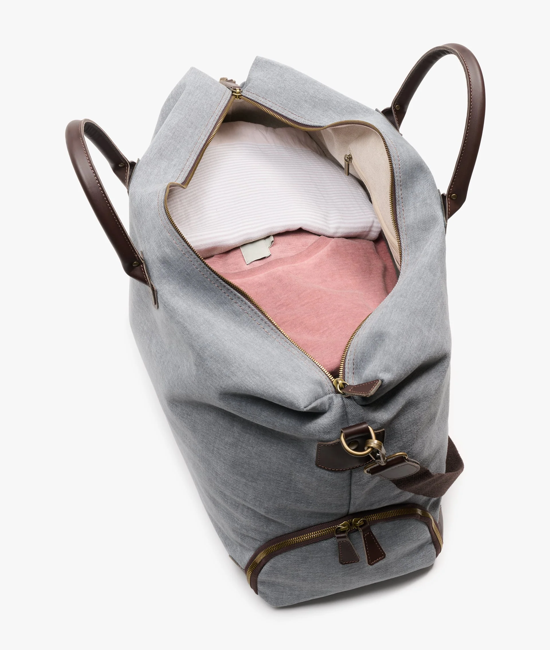 Harvard Duffel Bag Peachskin - Large in Grey - Image 4