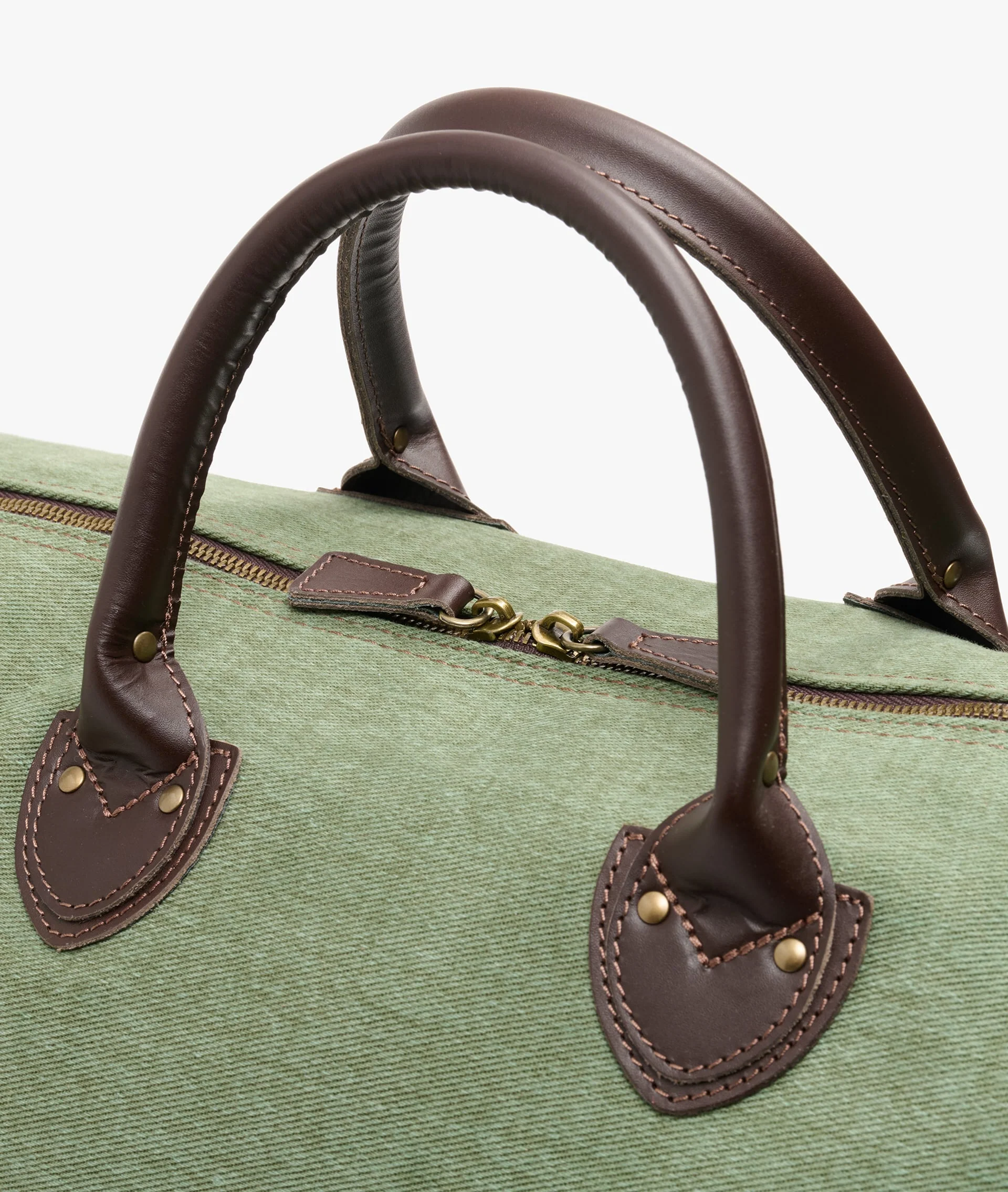  Harvard Duffel Bag Peachskin – Large in Meadow Green - Image 3
