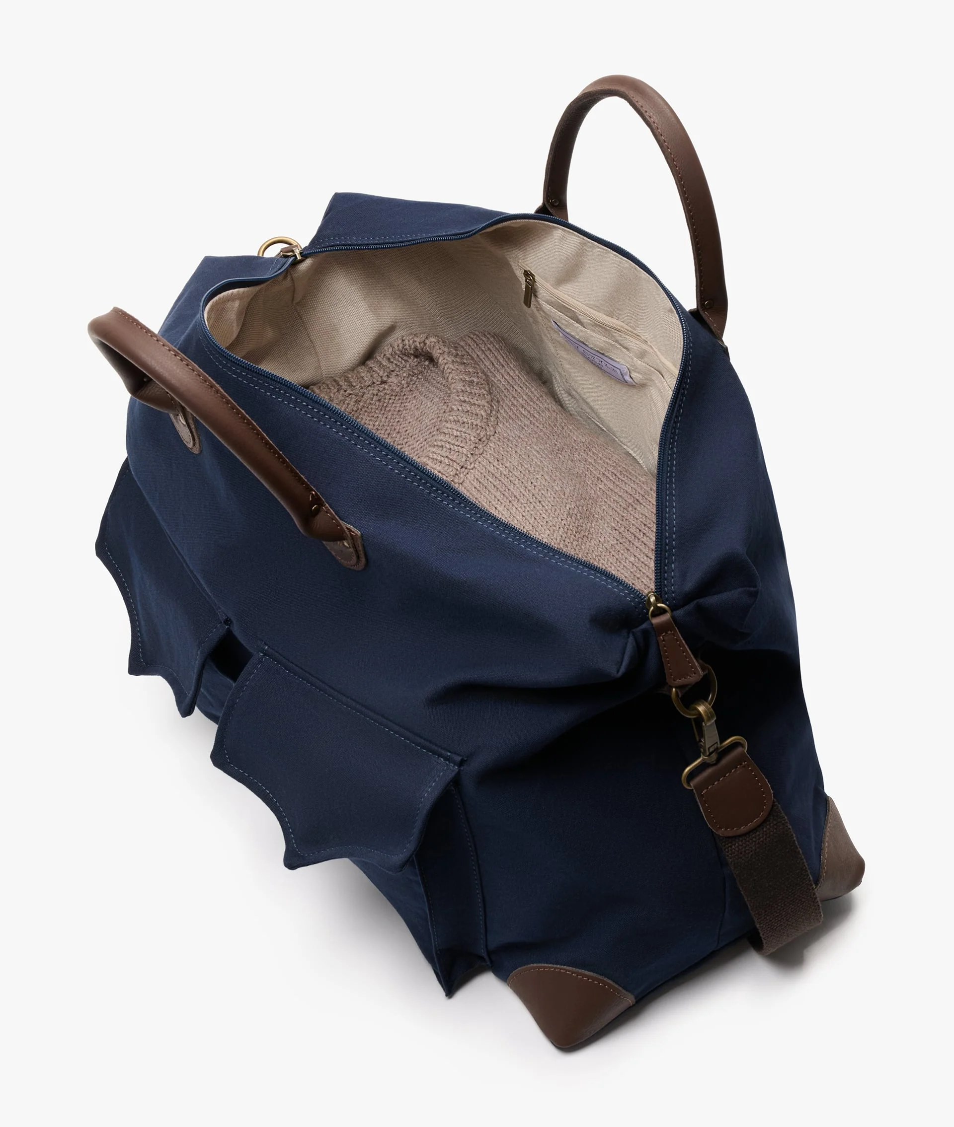 Harvard Safari Duffel Bag in Blue - Image 4