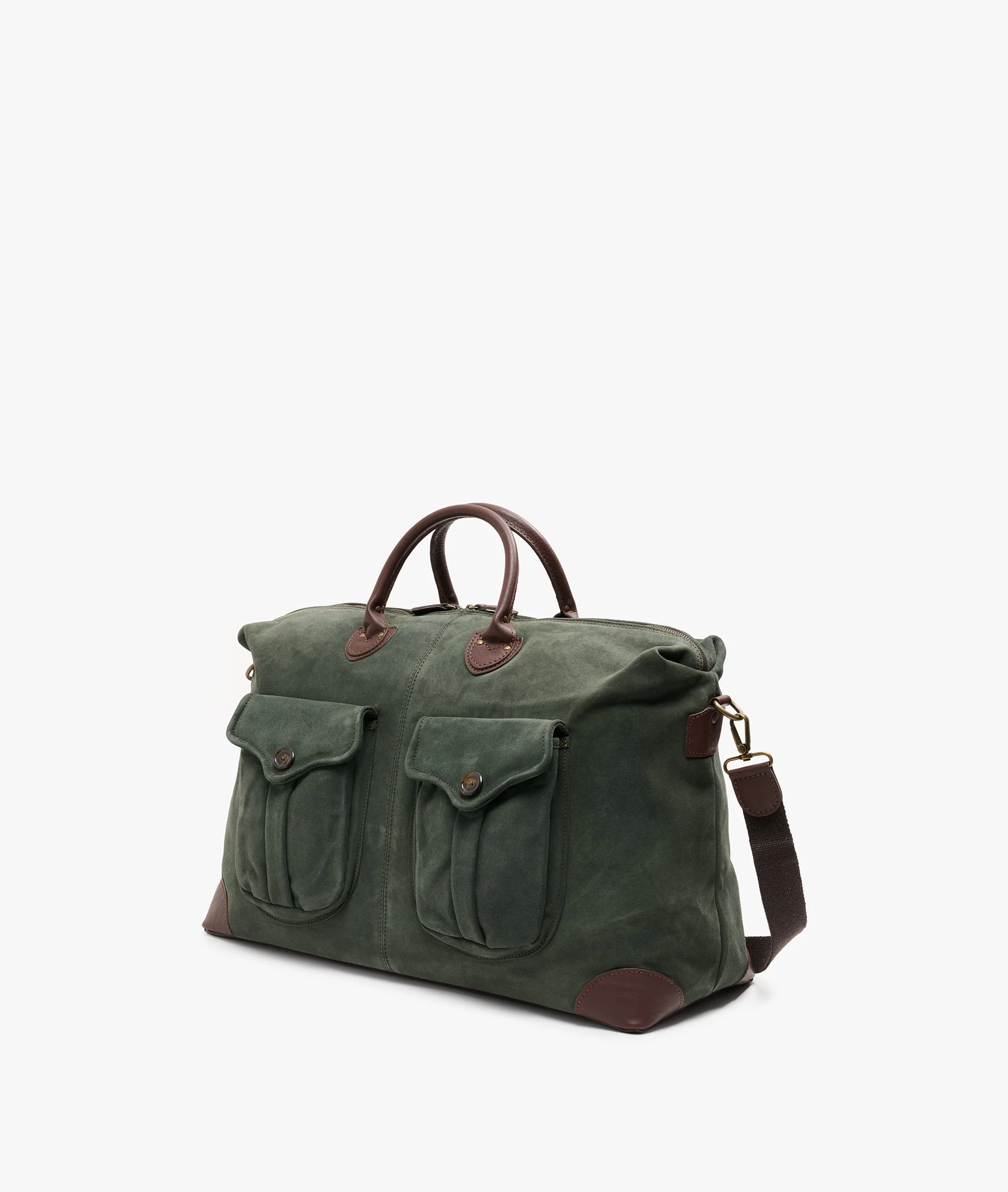 Harvard Duffel Bag Safari Deluxe in Dark Green - Image 2