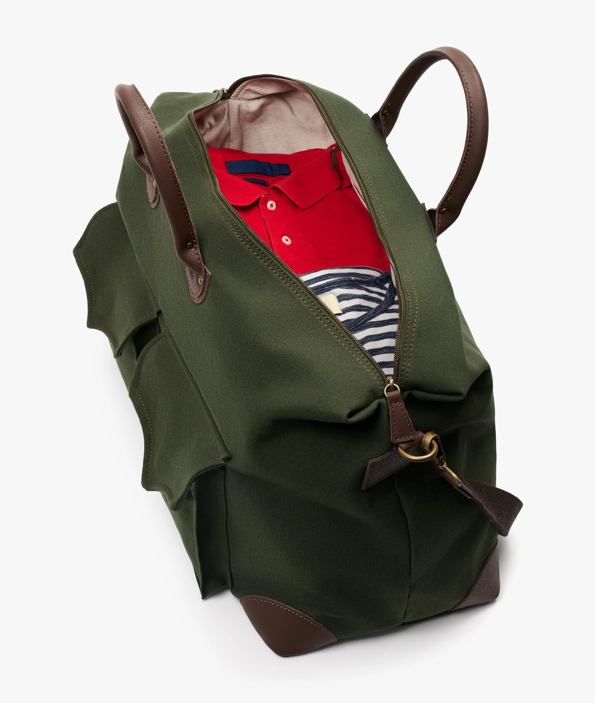 Harvard Safari Duffel Bag in Dark Green - Image 4