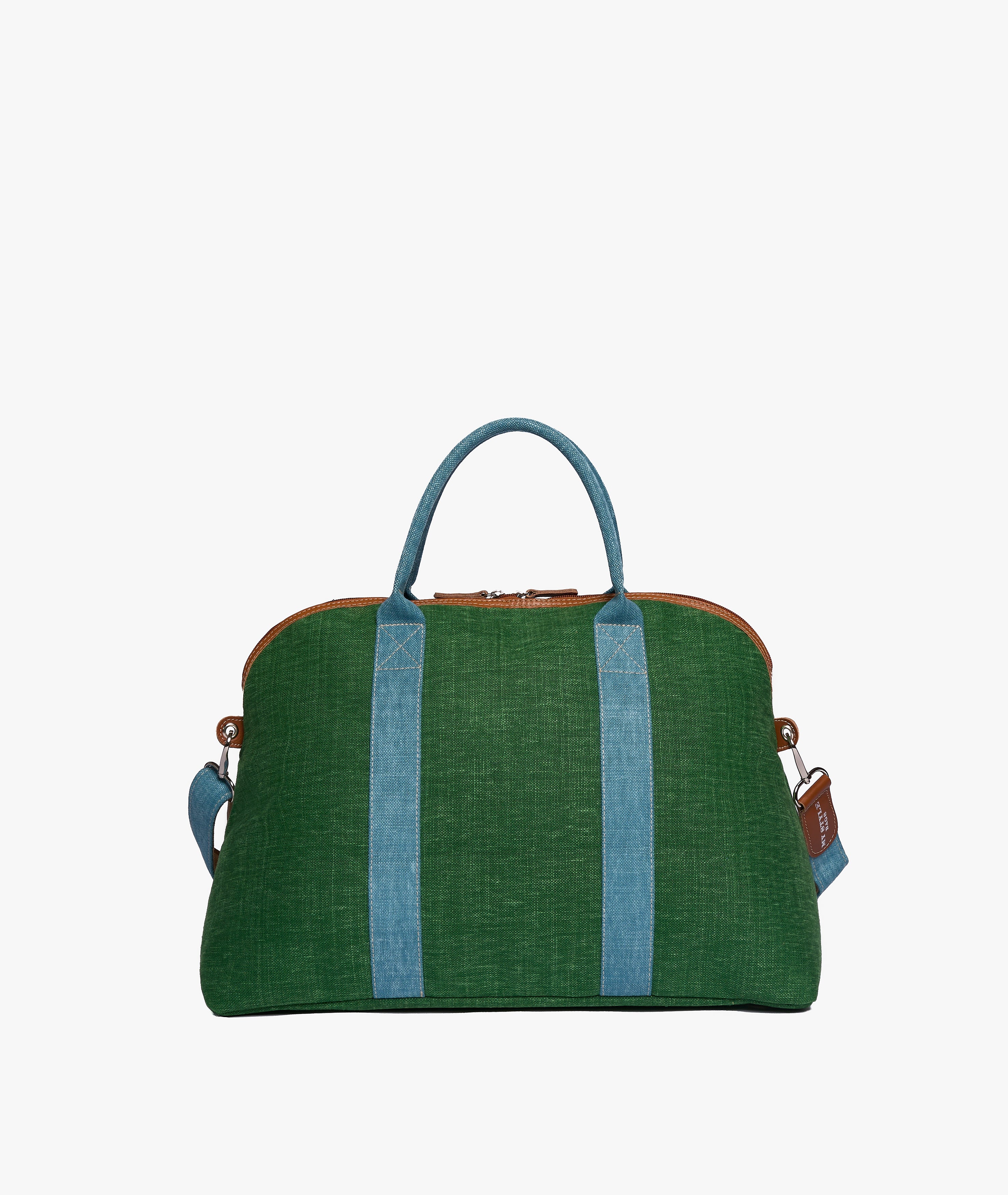 London Duffel Bag Procida in Green/Light Blue