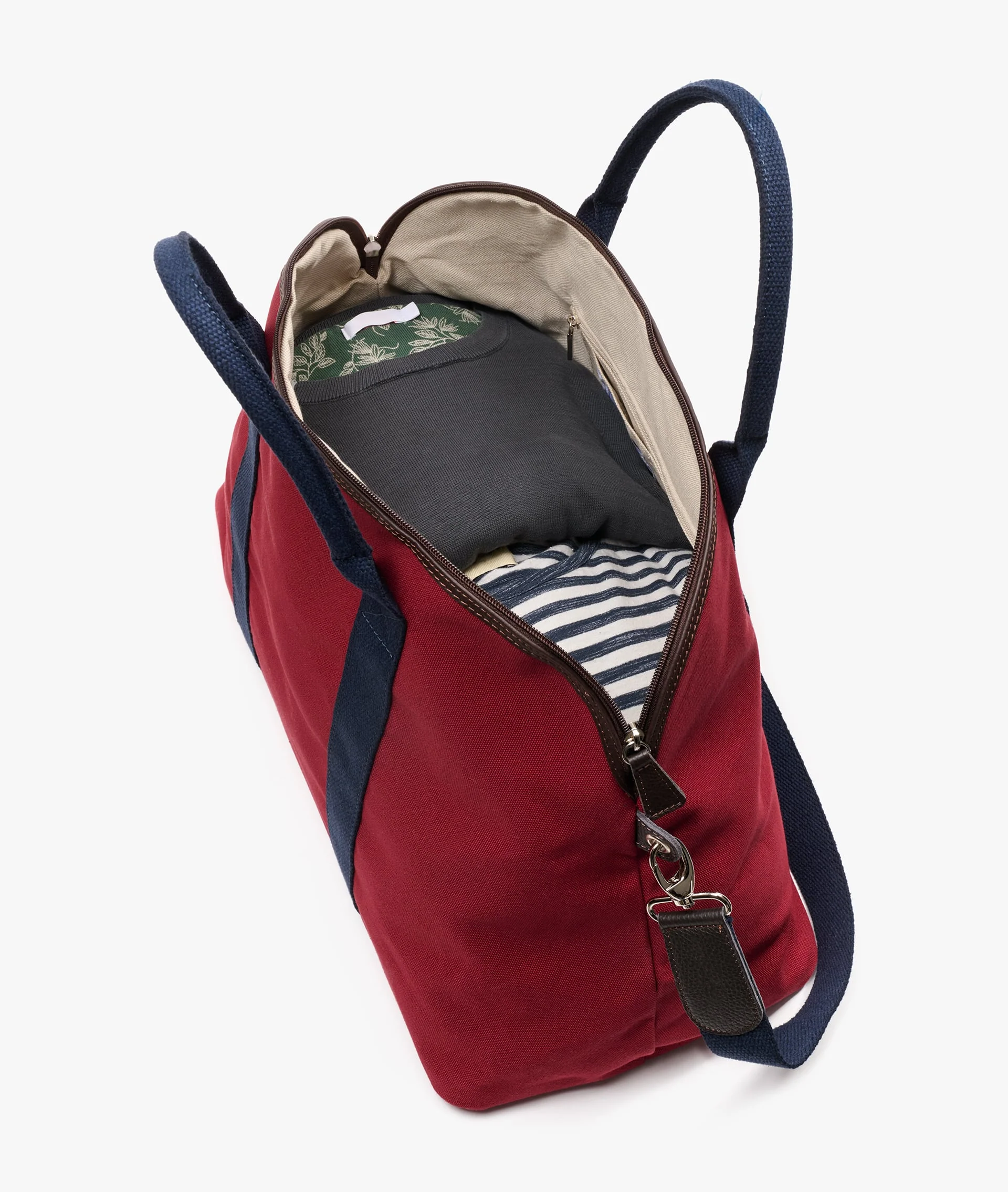 London Smart Duffel Bag in Burgundy - Image 4