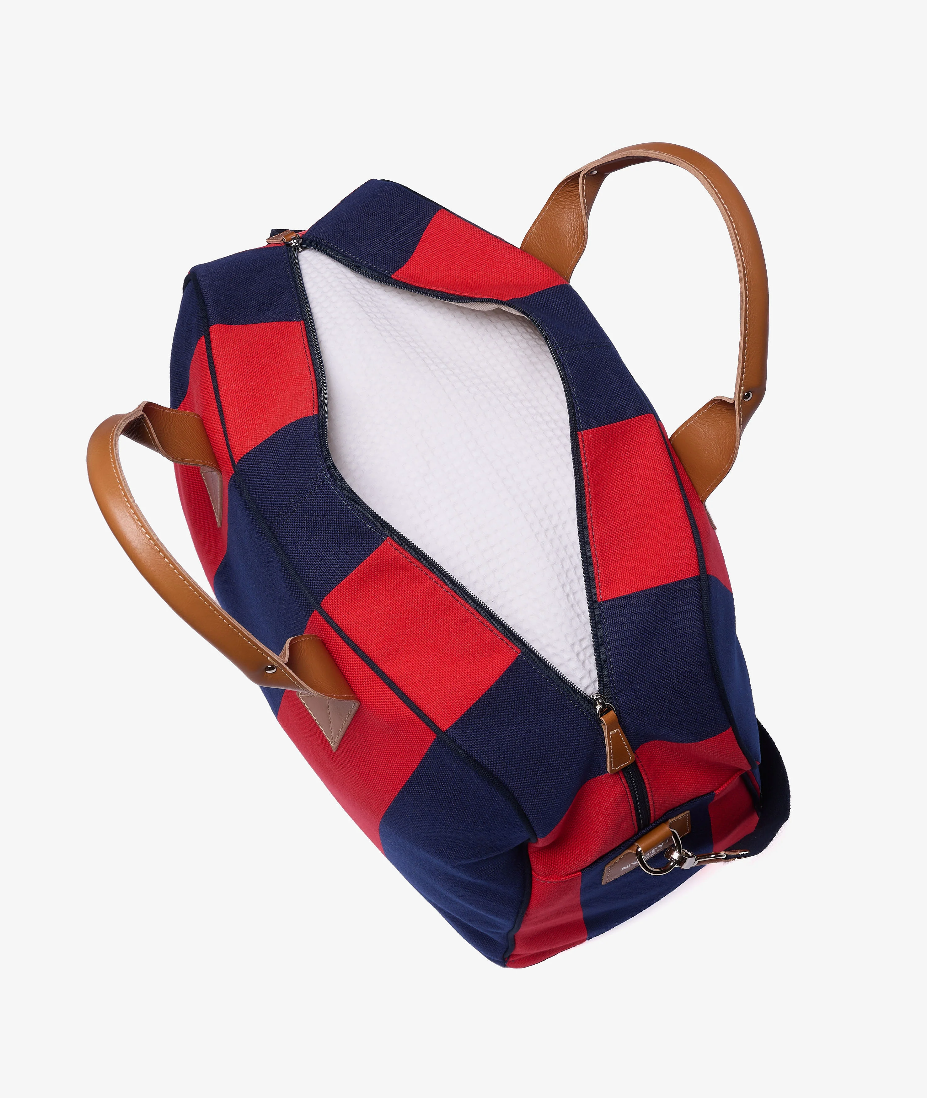Standford Duffel Bag Stripe in Blue/Red - Image 3
