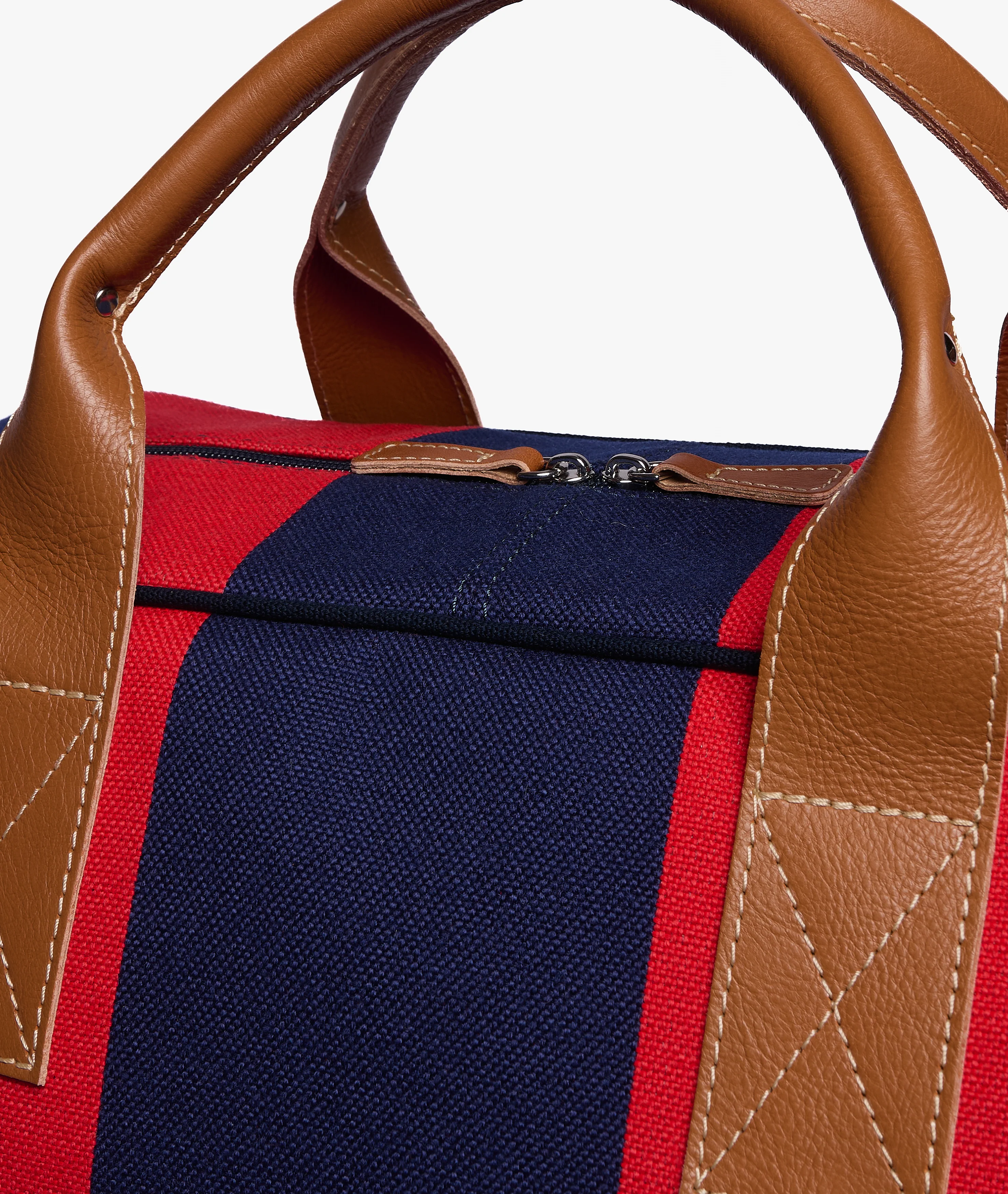 Standford Duffel Bag Stripe in Blue/Red - Image 4