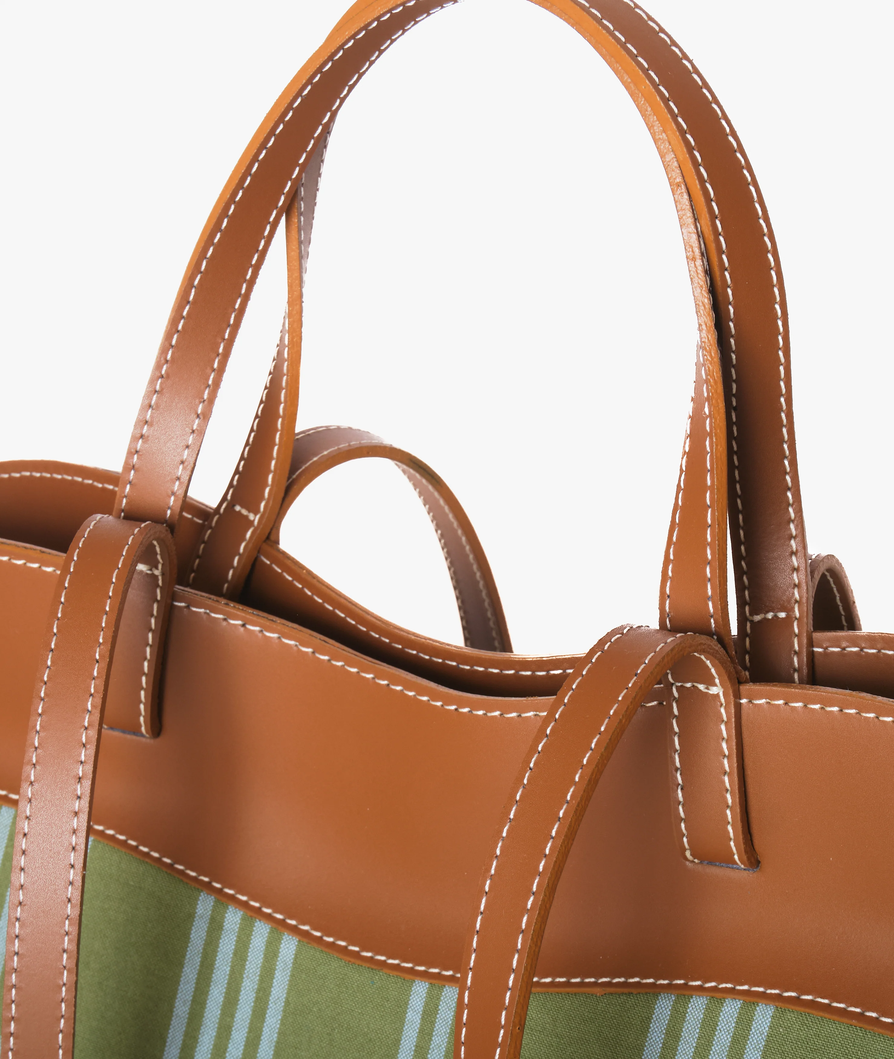 Hand Bag Ada Panarea in Khaki Green  - Image 4