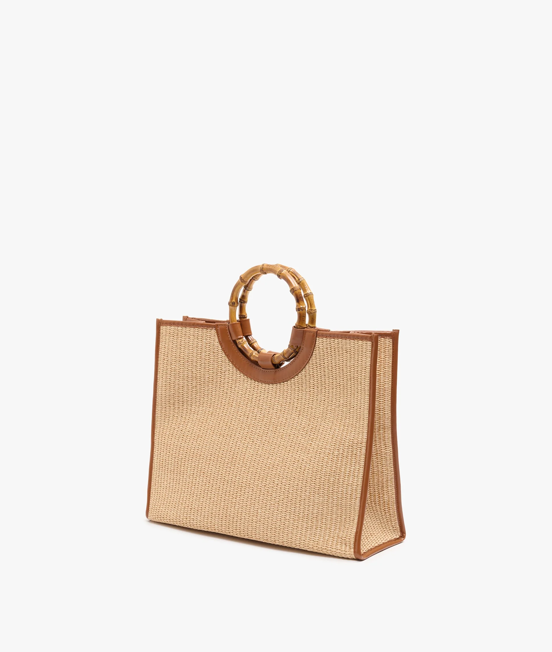  Bamboo Straw Handbag - Large - Image 2