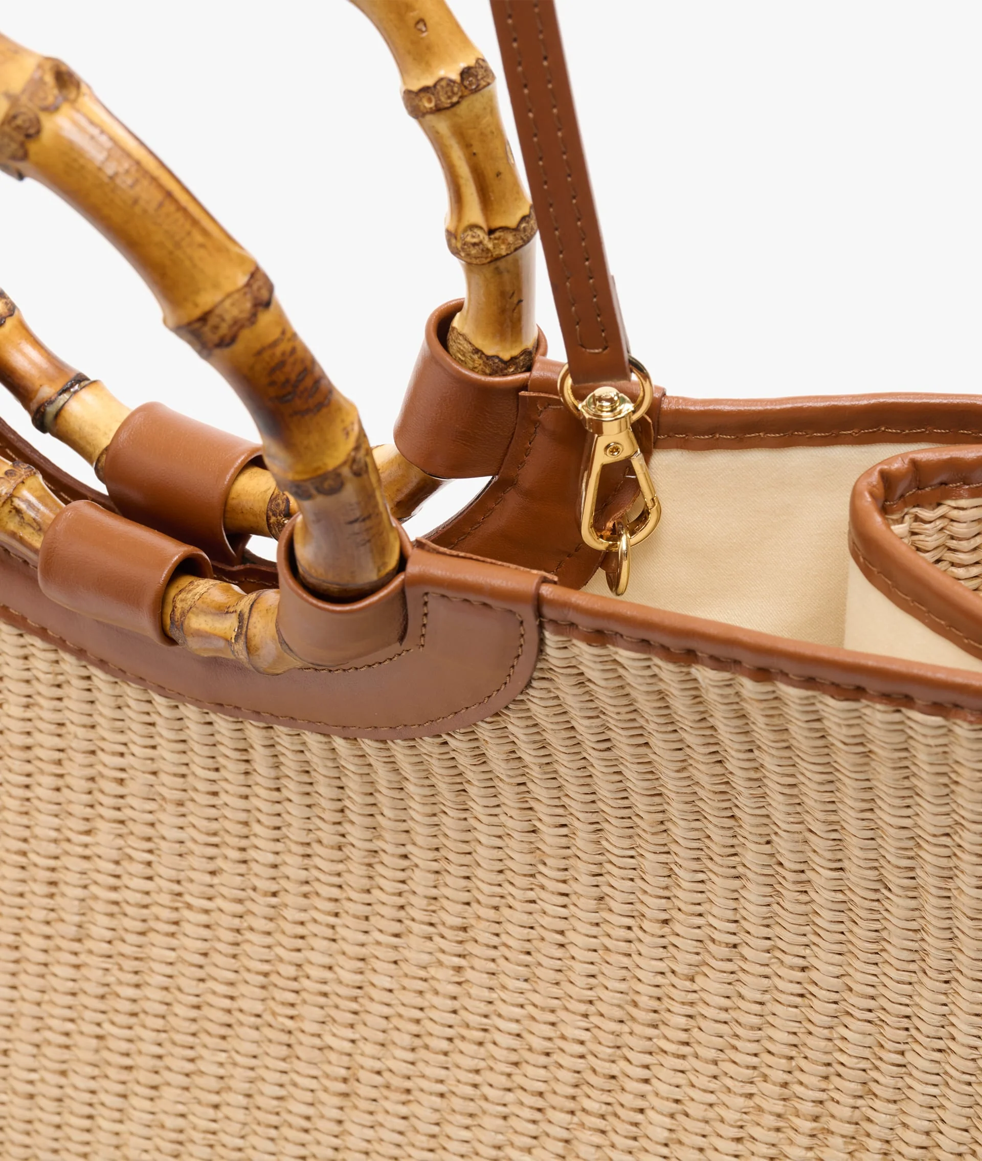  Bamboo Straw Handbag - Large - Image 3