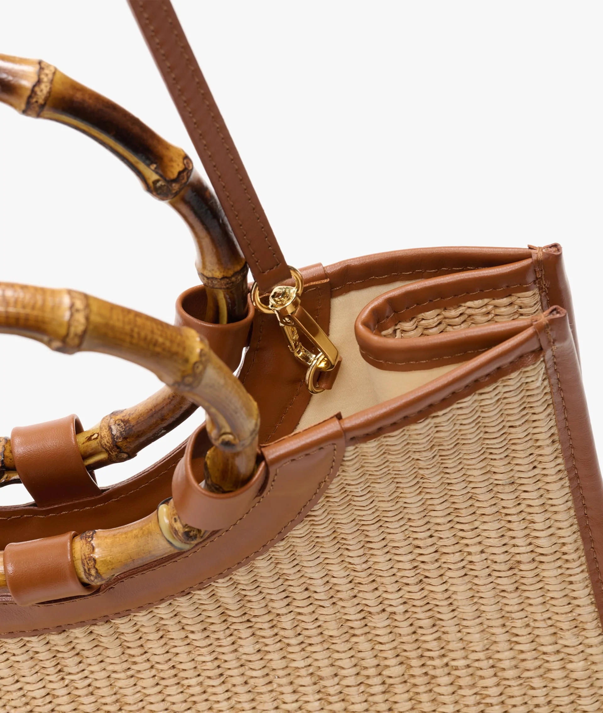 Bamboo Handbag Straw - Medium  - Image 3