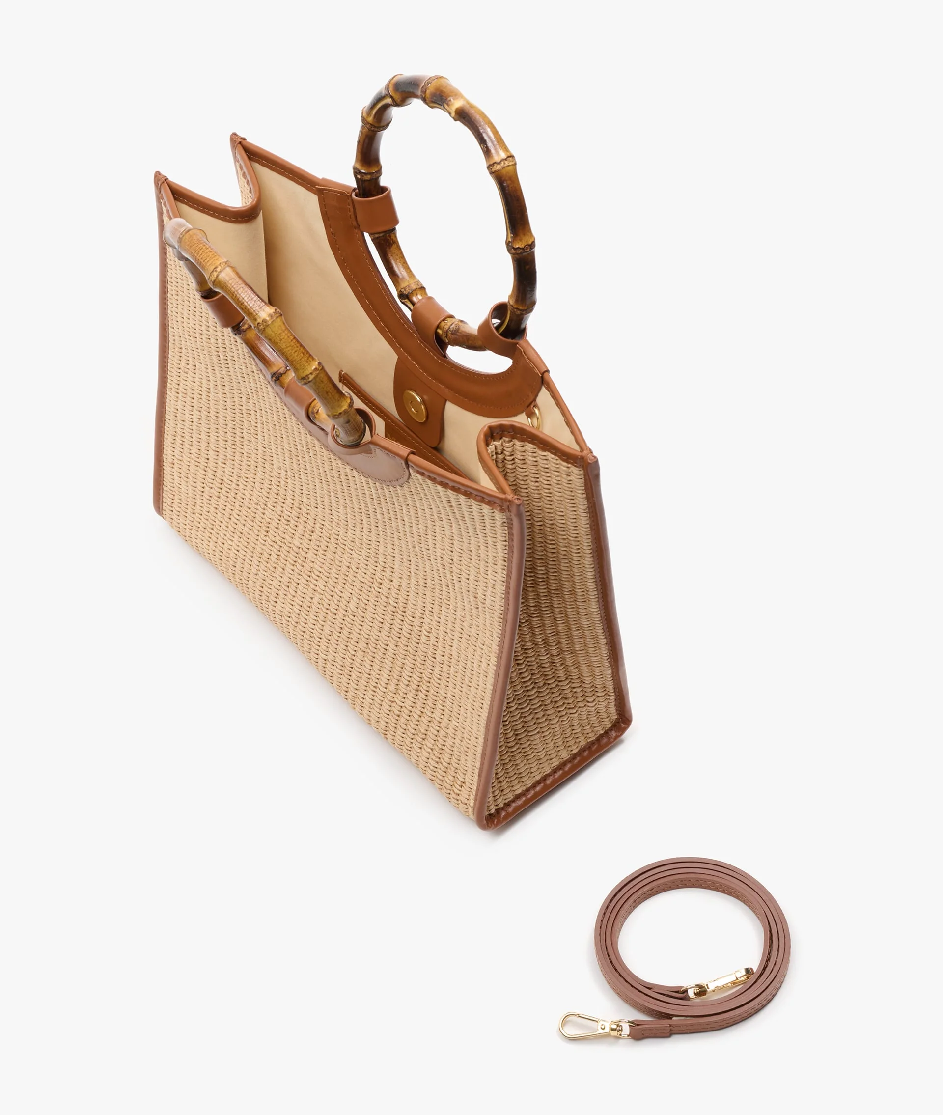Bamboo Handbag Straw - Medium  - Image 4