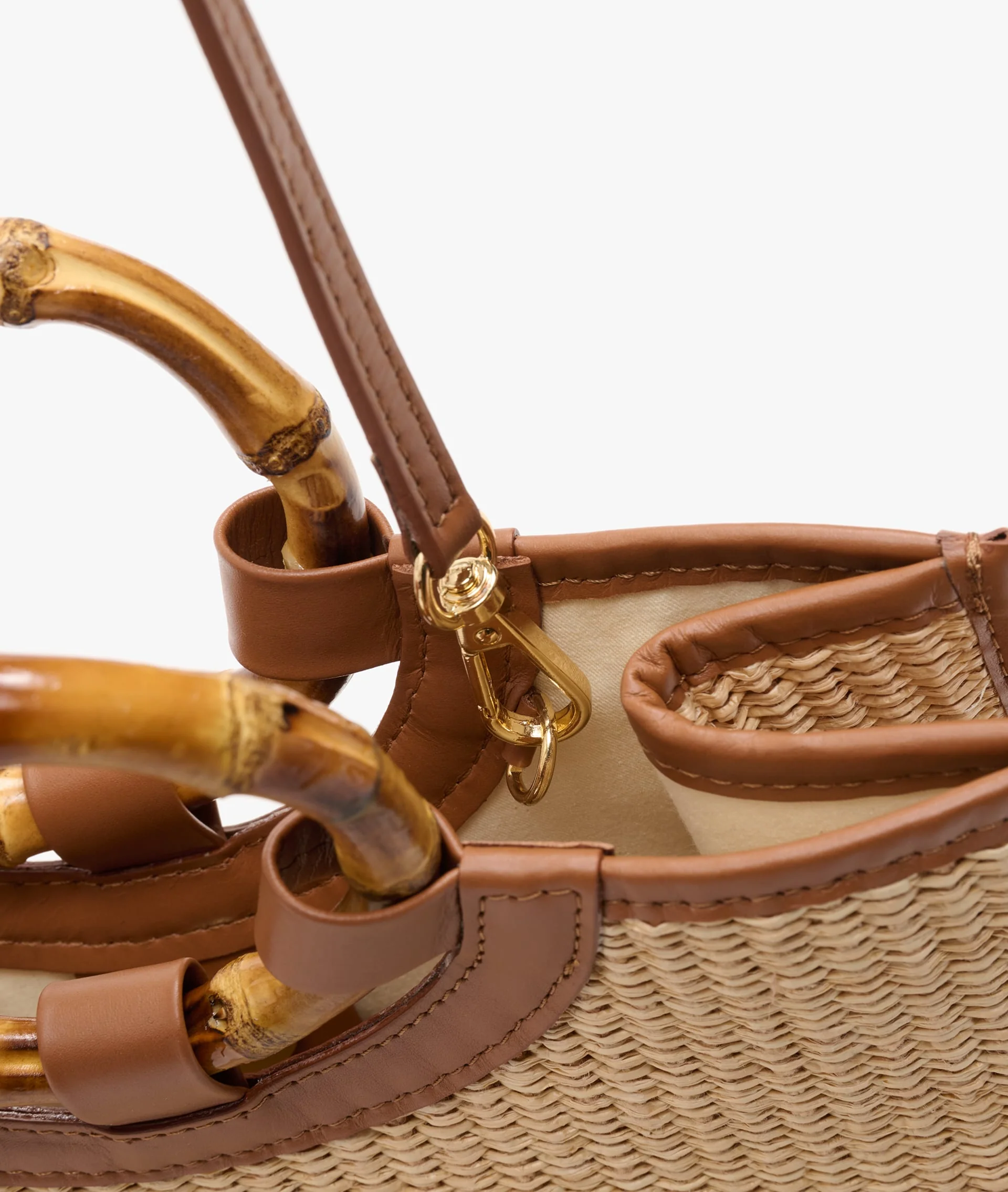 Bamboo Handbag Straw - Small  - Image 3