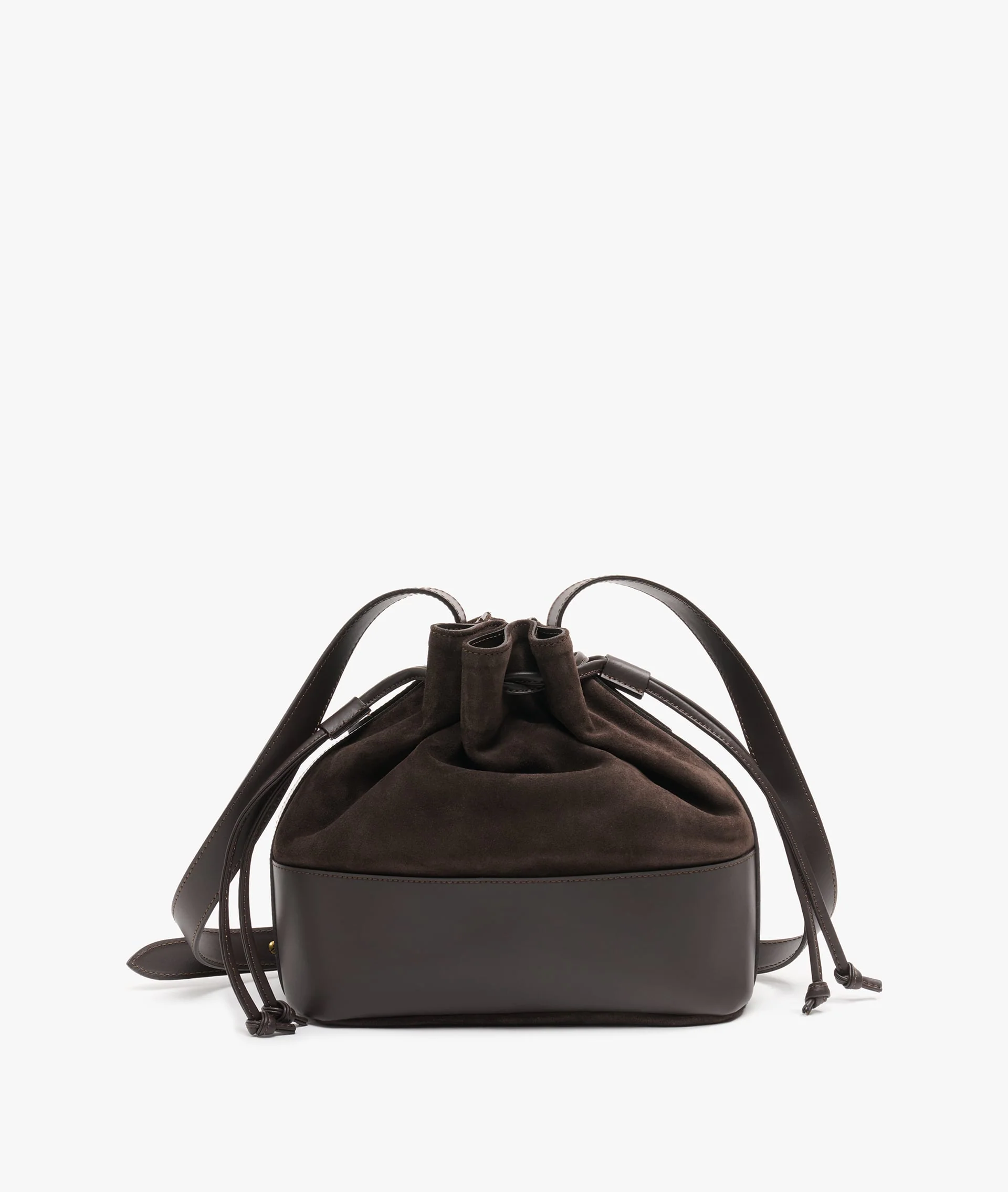 Bucket Bag Twin Deluxe in Dark Brown	