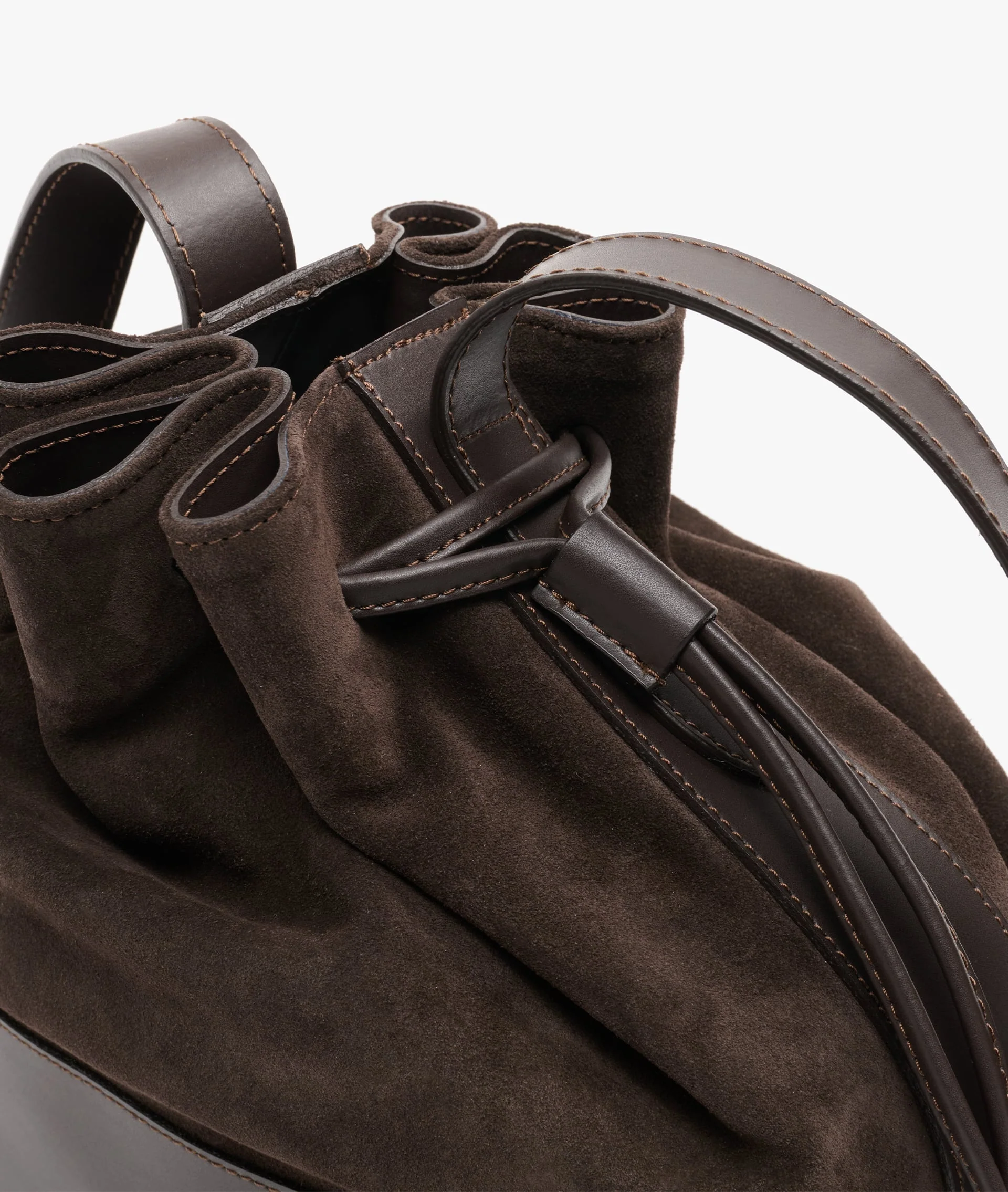 Bucket Bag Twin Deluxe in Dark Brown	 - Image 3