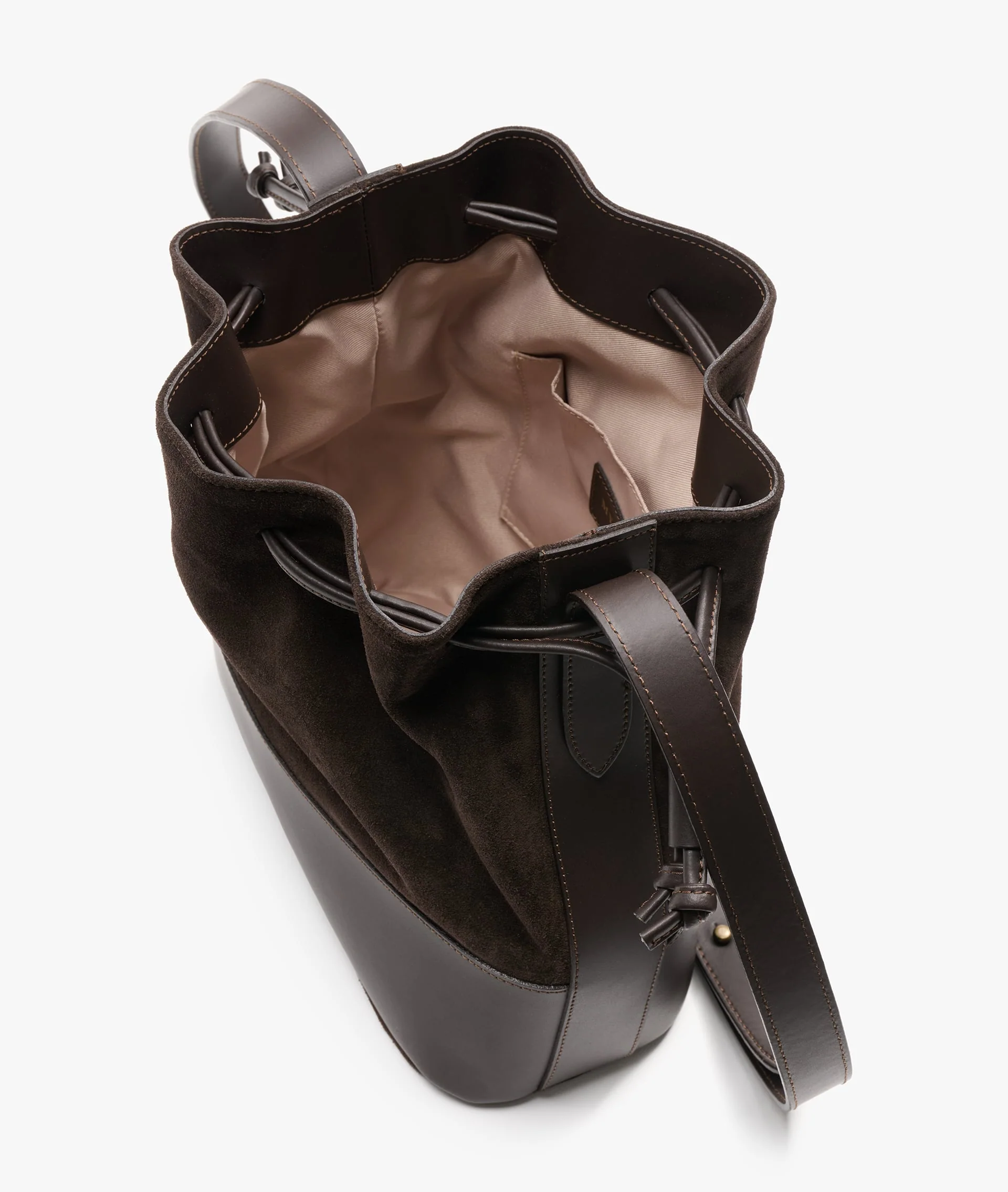Bucket Bag Twin Deluxe in Dark Brown	 - Image 4