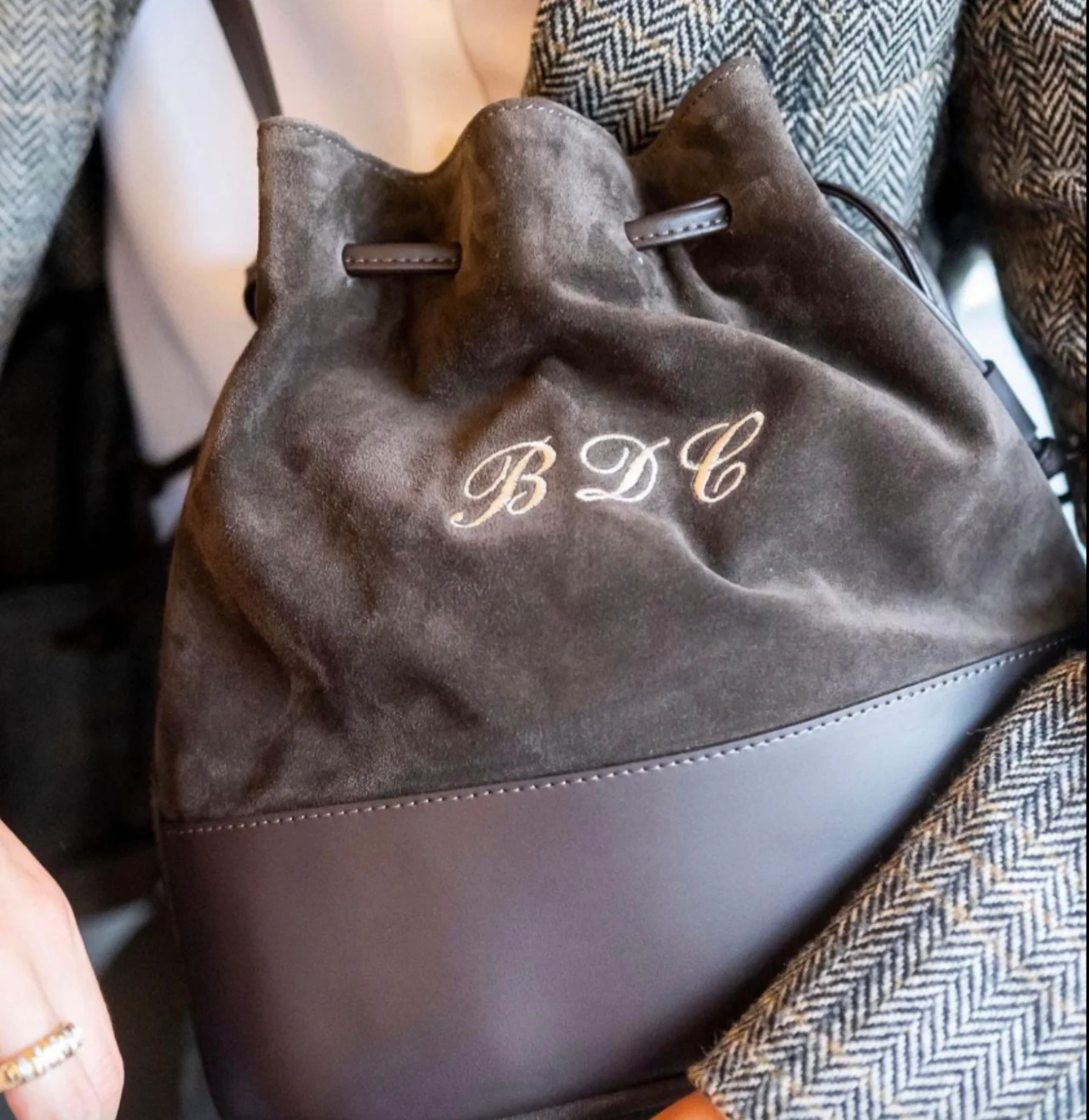Bucket Bag Twin Deluxe in Dark Brown	 - Image 5