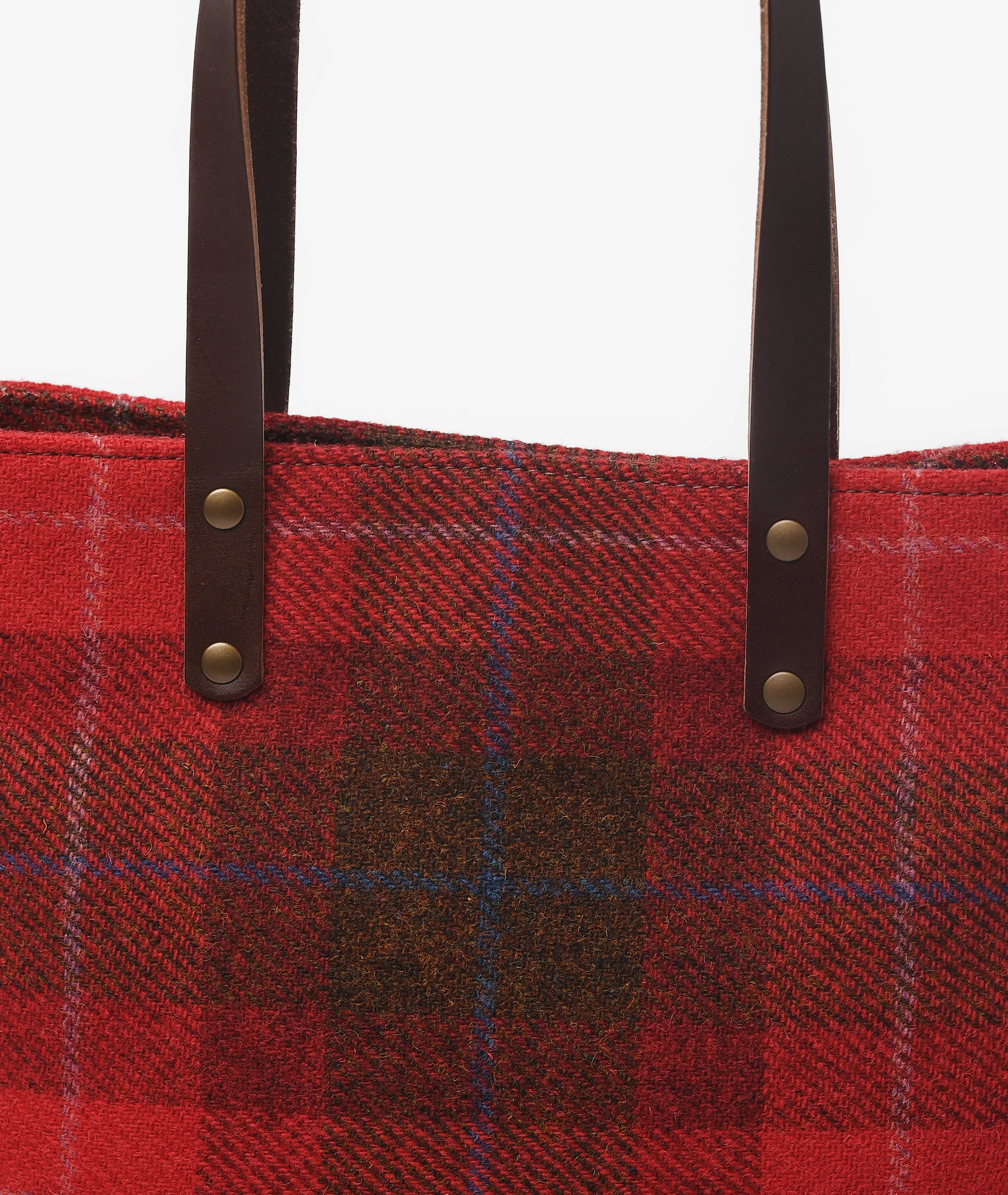 Harris Tweed Handbag – Red - Image 3